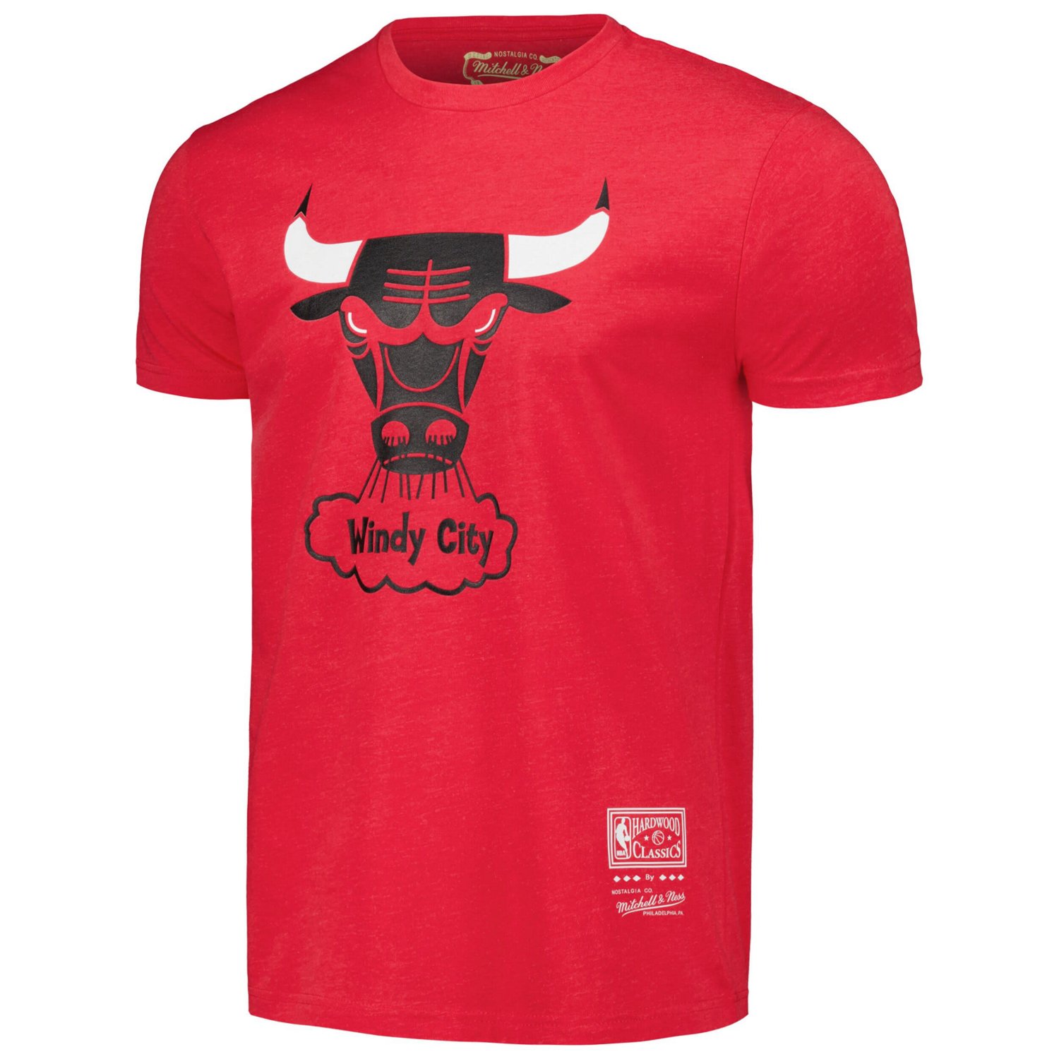 Unisex Mitchell  Ness Chicago Bulls Hardwood Classics MVP Throwback Logo T-Shirt - view number 2