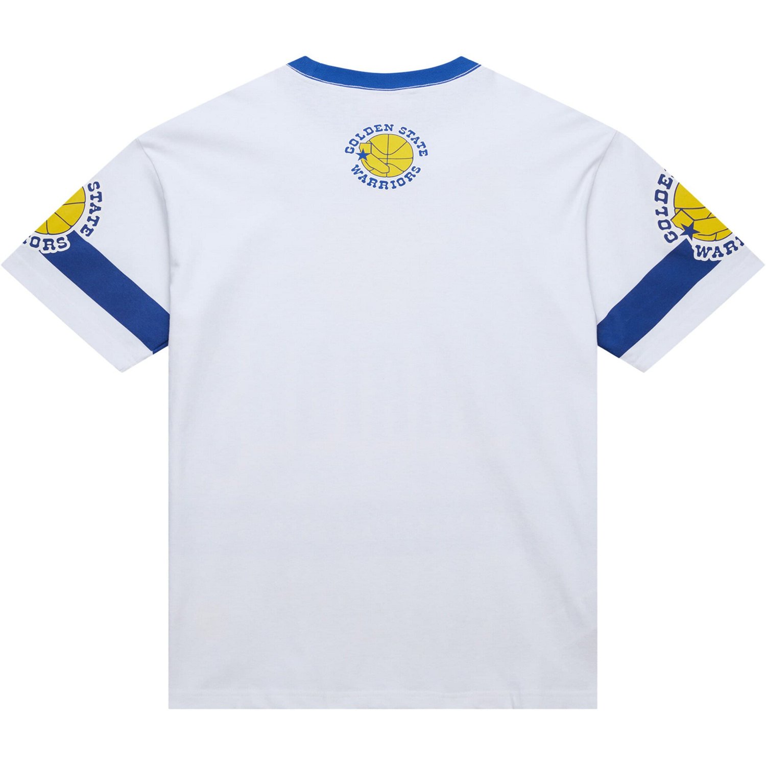Unisex Mitchell  Ness Golden State Warriors Hardwood Classics Vintage Team Origins Premium T-Shirt - view number 3