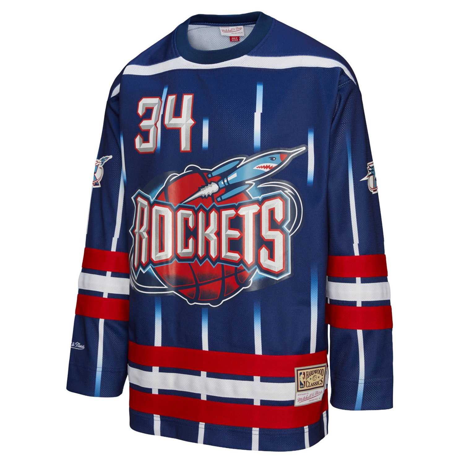Unisex Mitchell  Ness Hakeem Olajuwon Houston Rockets Maxxed Out Fashion Hockey Jersey - view number 2