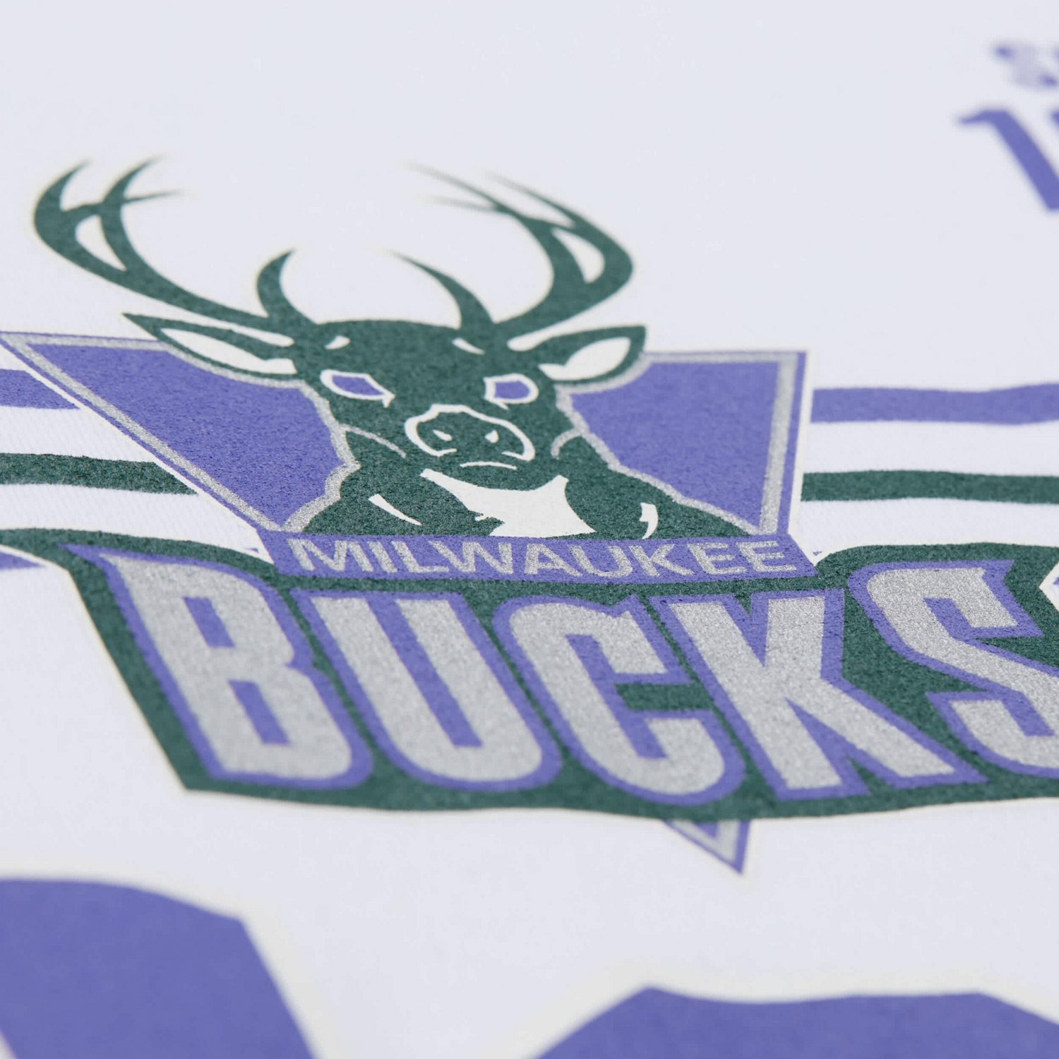 Unisex Mitchell  Ness Milwaukee Bucks Hardwood Classics Vintage Team Origins Premium T-Shirt                                     - view number 4