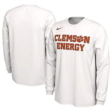 Unisex Nike Clemson Tigers 2024 On-Court Bench Energy Long Sleeve T-Shirt                                                       
