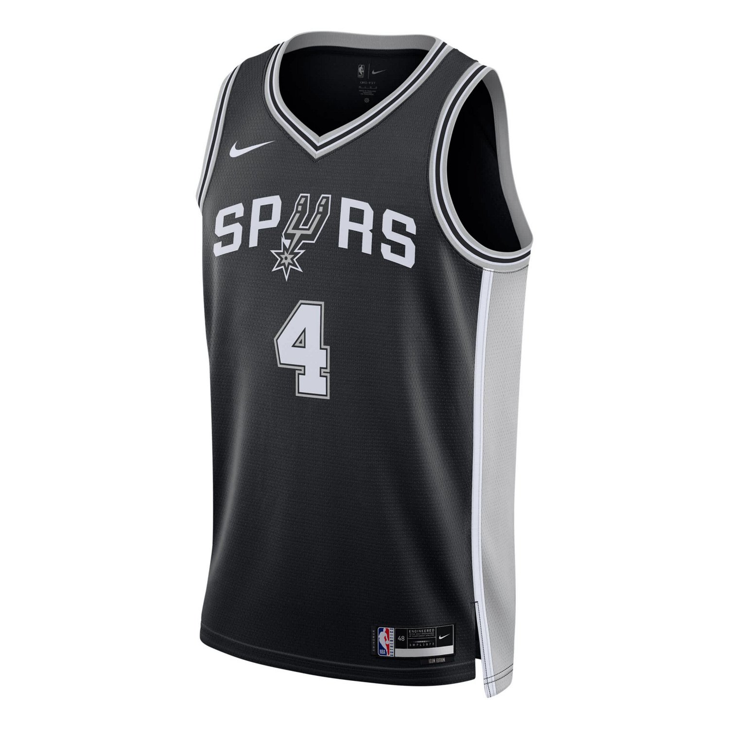 Unisex Nike De'Aaron Fox San Antonio Spurs Swingman Player Jersey - Icon Edition - view number 2