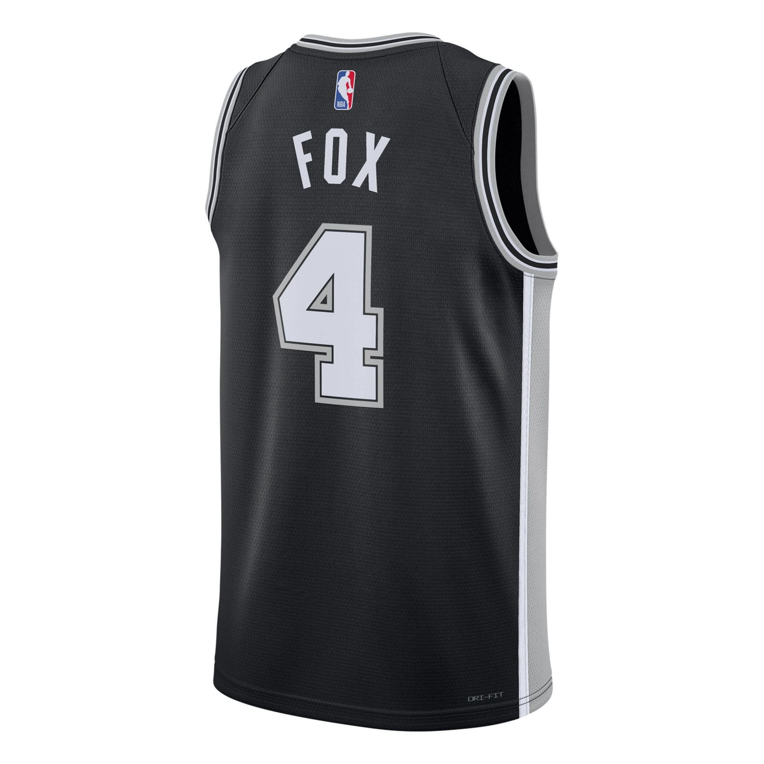 Unisex Nike De'Aaron Fox San Antonio Spurs Swingman Player Jersey - Icon Edition - view number 3