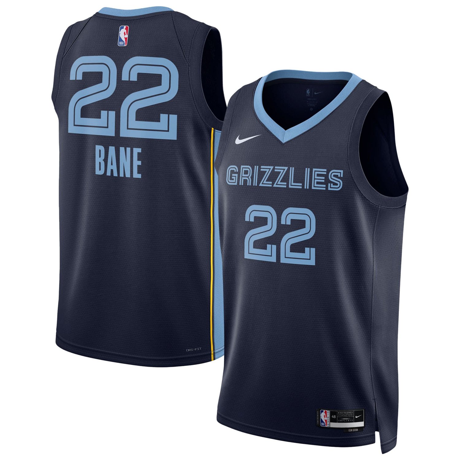 Unisex Nike Desmond Bane Memphis Grizzlies Swingman Player Jersey - Icon Edition - view number 1