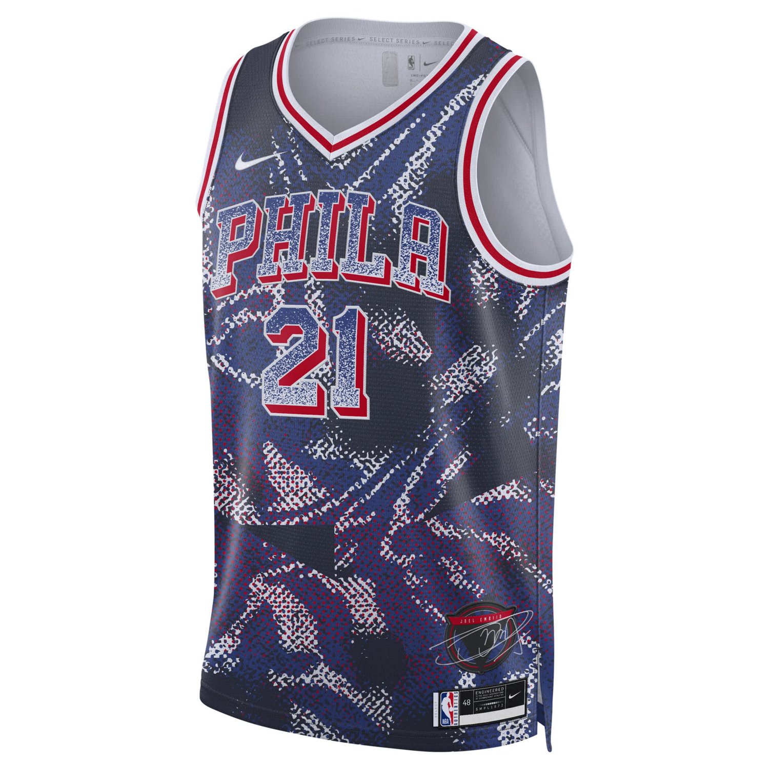 Unisex Nike Joel Embiid Philadelphia 76ers 2025 Select Series Swingman Player Jersey - view number 2