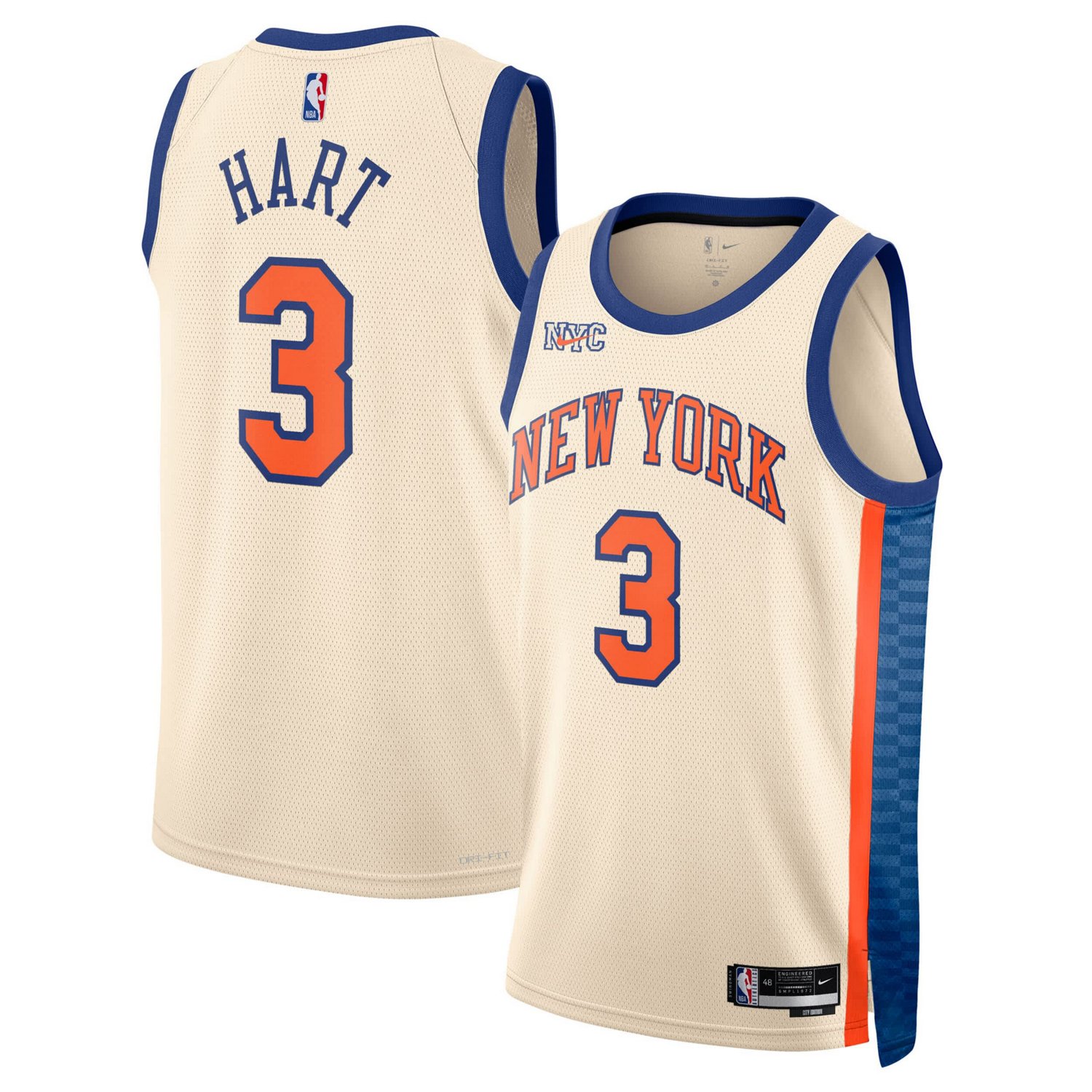 Unisex Nike Josh Hart New York Knicks 2025 26 Swingman Jersey - City Edition