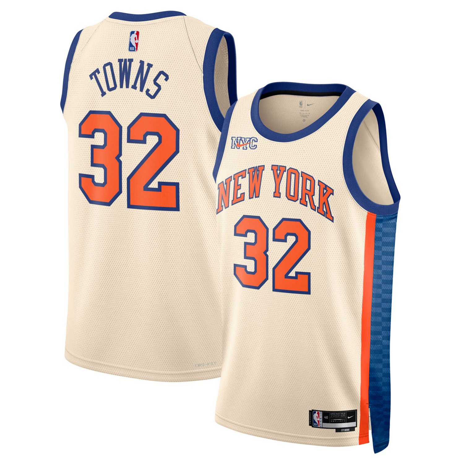 Unisex Nike Karl-Anthony Towns New York Knicks 2025 26 Swingman Jersey - City Edition