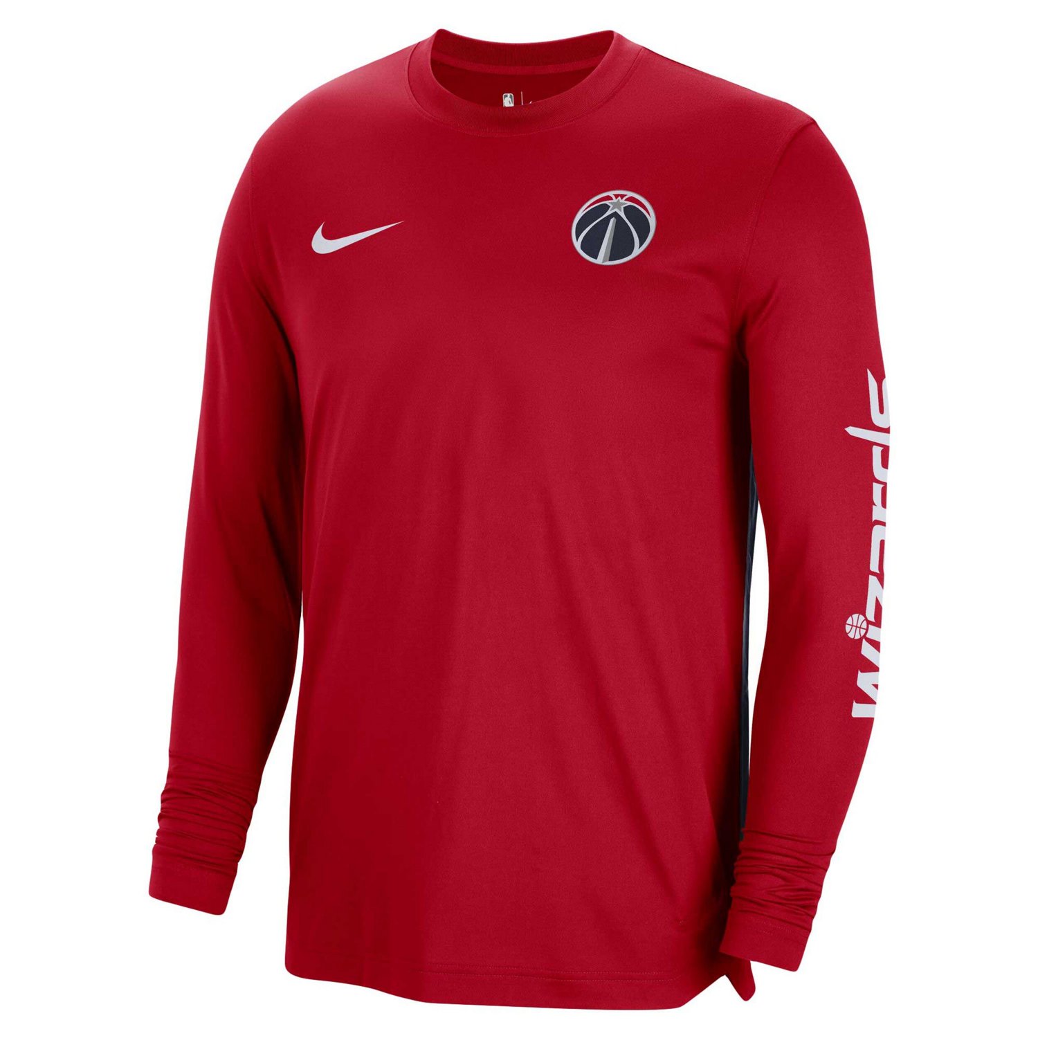 Unisex Nike Washington Wizards 2023/24 Authentic Pregame Long Sleeve Shooting Shirt                                              - view number 2
