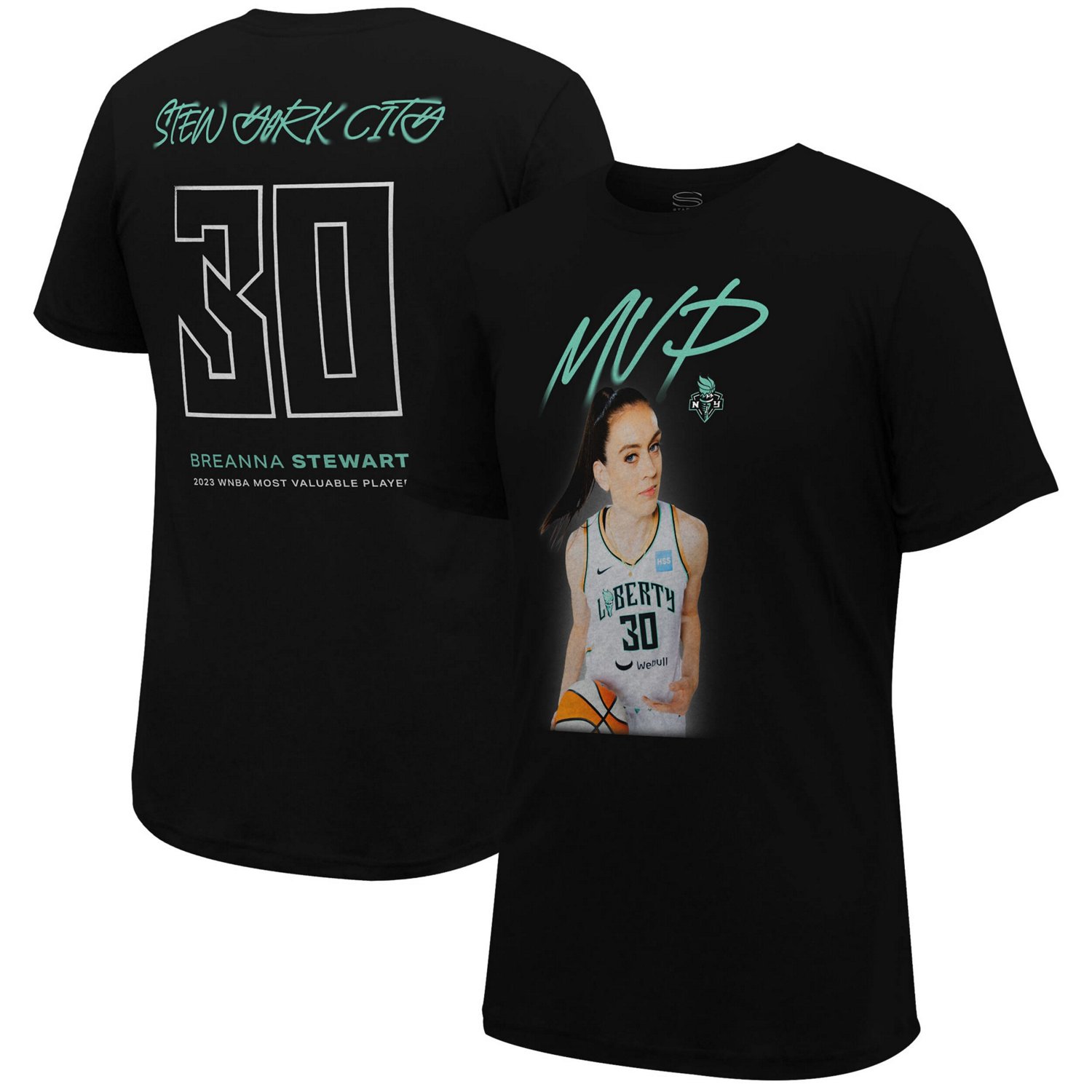 Unisex Stadium Essentials Breanna Stewart New York Liberty 2023 WNBA MVP Player T-Shirt