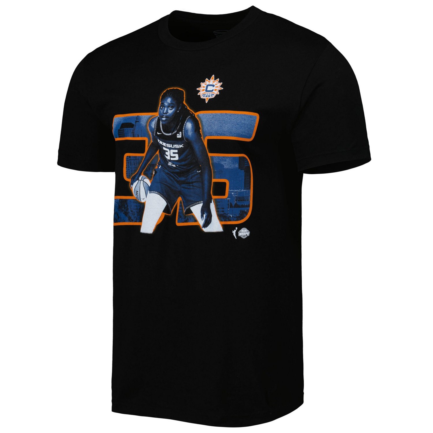 Unisex Stadium Essentials Jonquel Jones Connecticut Sun Player Skyline T-Shirt                                                   - view number 2