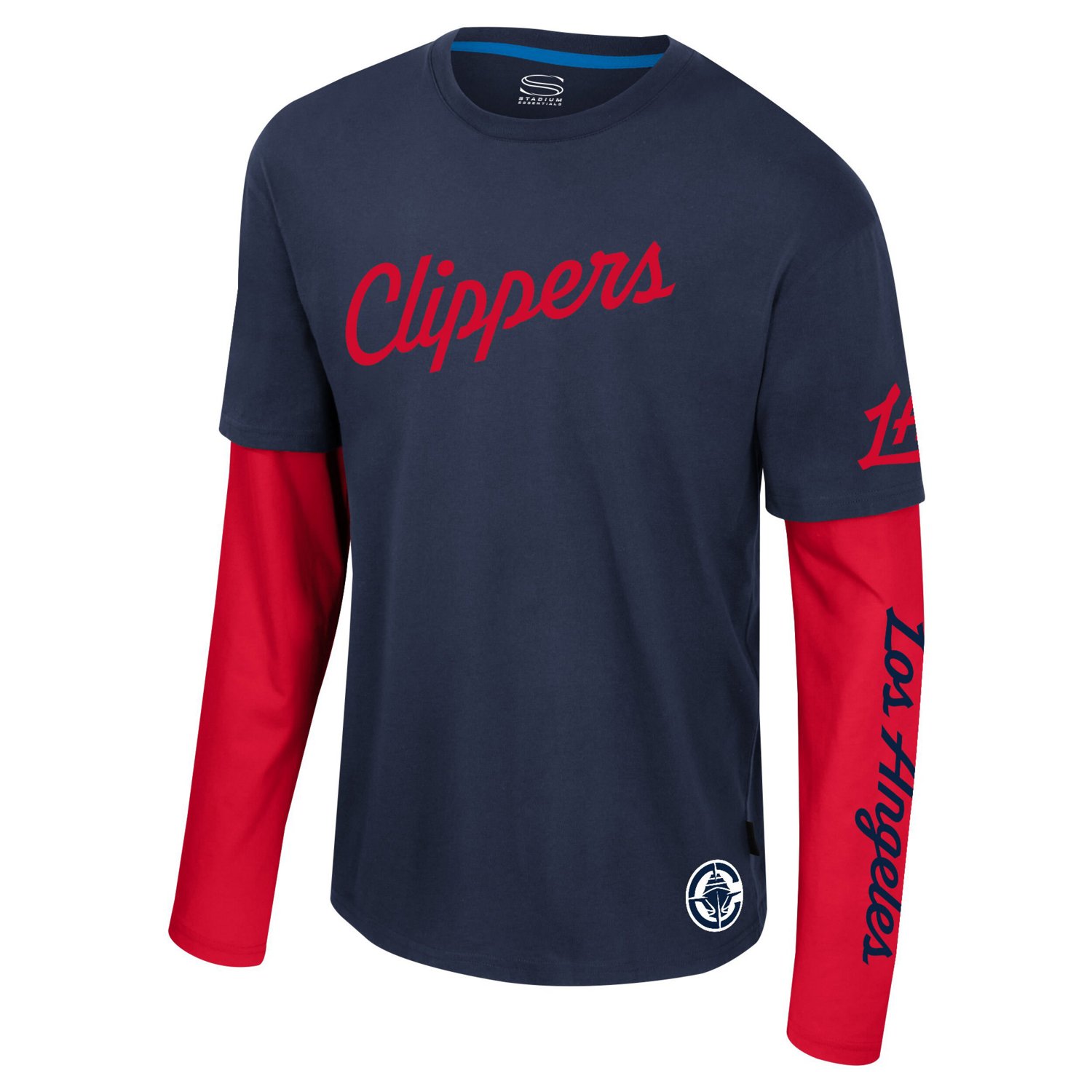Unisex Stadium Essentials LA Clippers Spectator 2fer Long Sleeve T-Shirt - view number 2