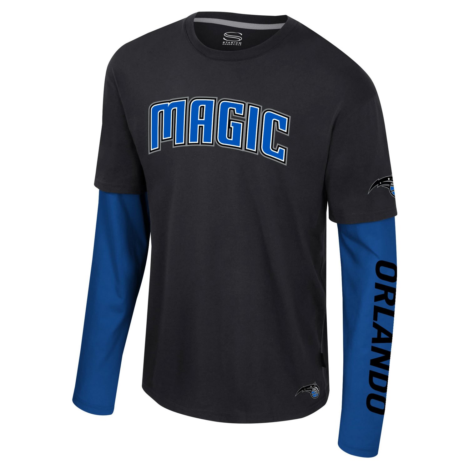 Unisex Stadium Essentials Orlando Magic Spectator 2fer Long Sleeve T-Shirt                                                       - view number 2