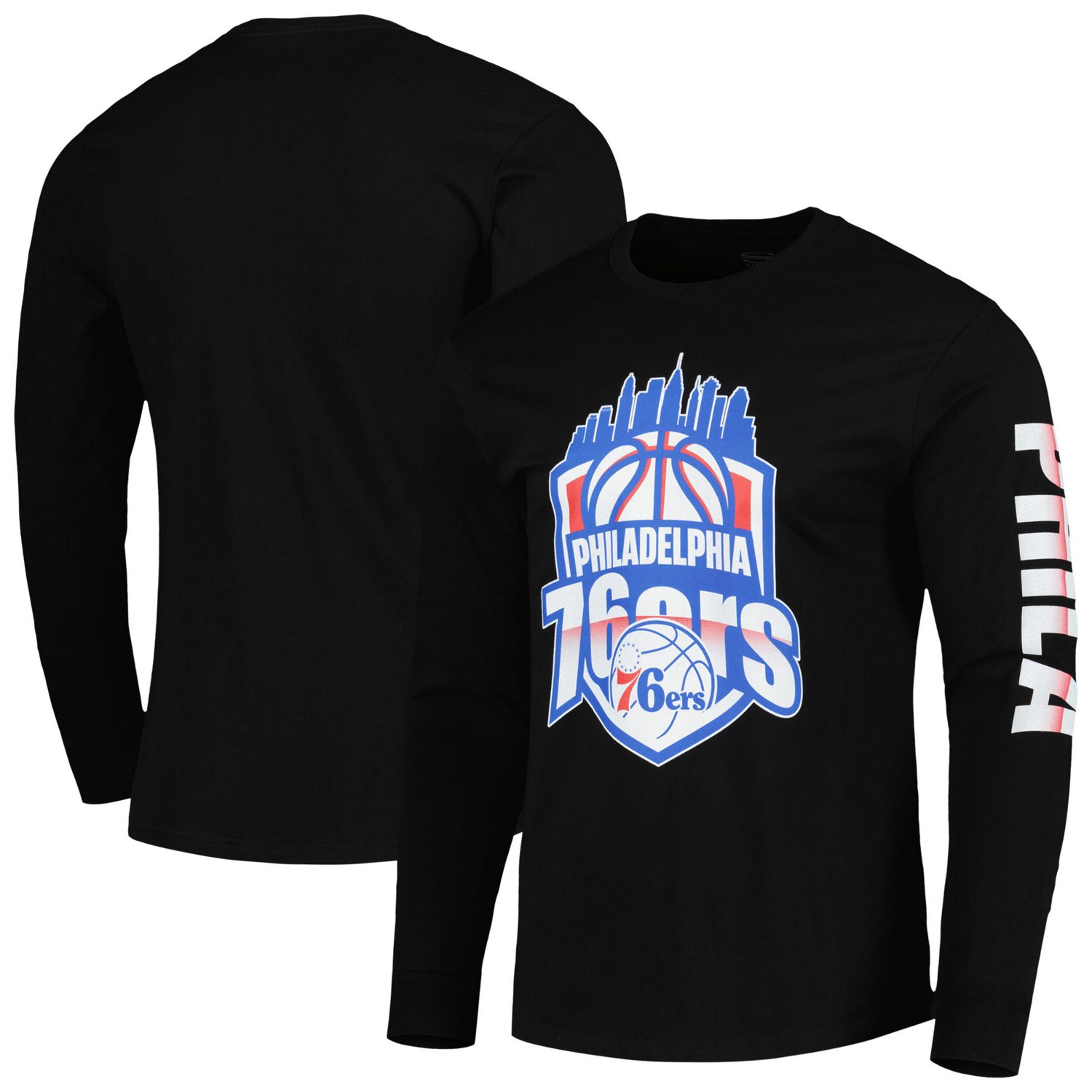 Unisex Stadium Essentials Philadelphia 76ers NBA Crest Long Sleeve T-Shirt - view number 1