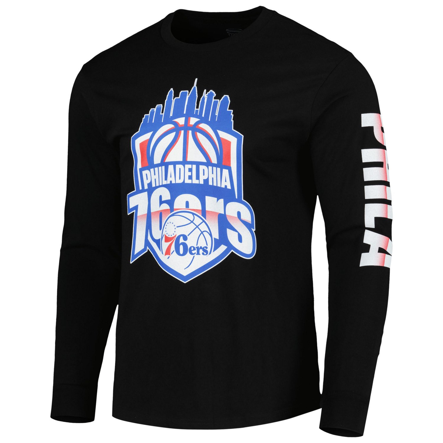 Unisex Stadium Essentials Philadelphia 76ers NBA Crest Long Sleeve T-Shirt - view number 2