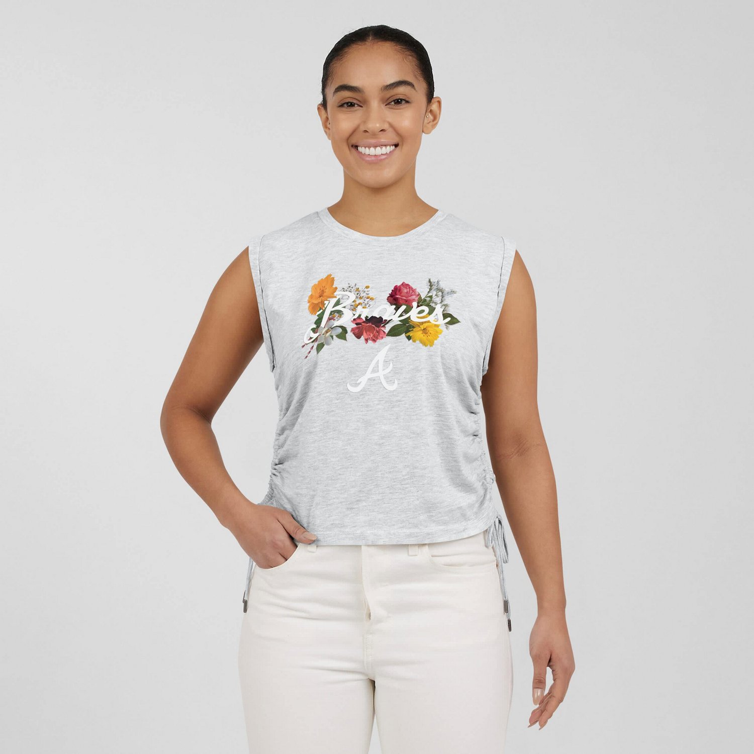 WEAR by Erin Andrews Atlanta Braves Cinched Tank Top - view number 4