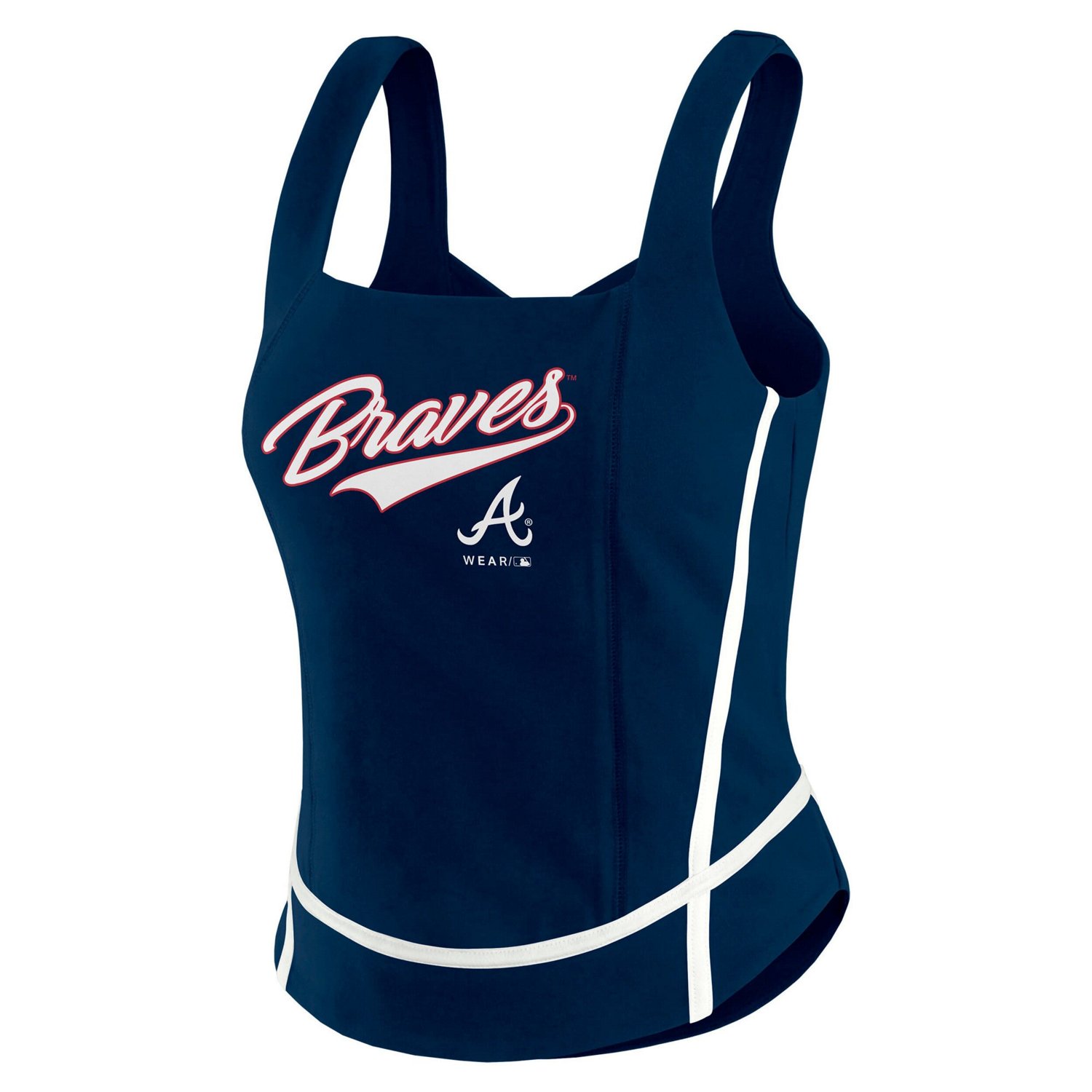 WEAR by Erin Andrews Atlanta Braves Square Neck Tank Top
