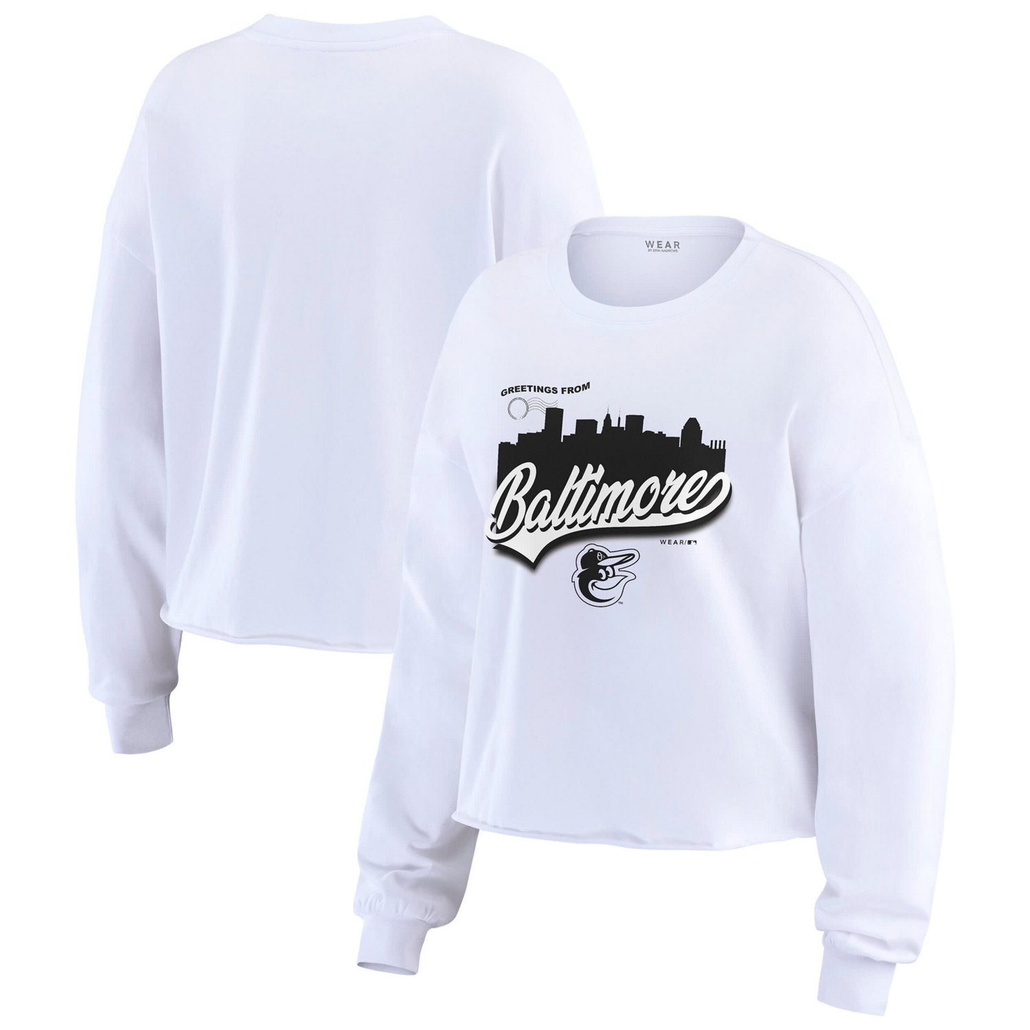 WEAR by Erin Andrews Baltimore Orioles Domestic Postcard Long Sleeve T-Shirt