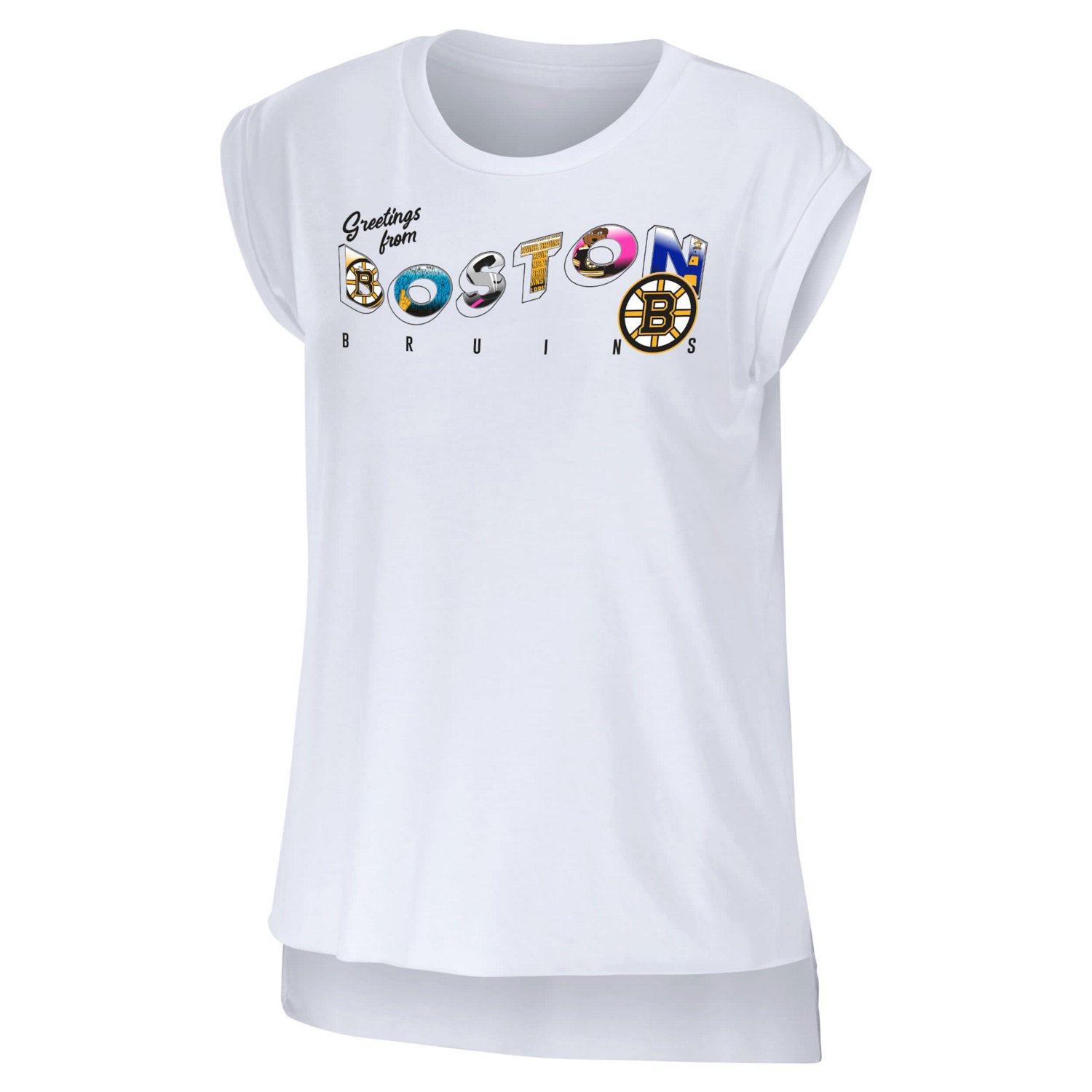 WEAR by Erin Andrews Boston Bruins Greetings From Muscle T-Shirt - view number 2