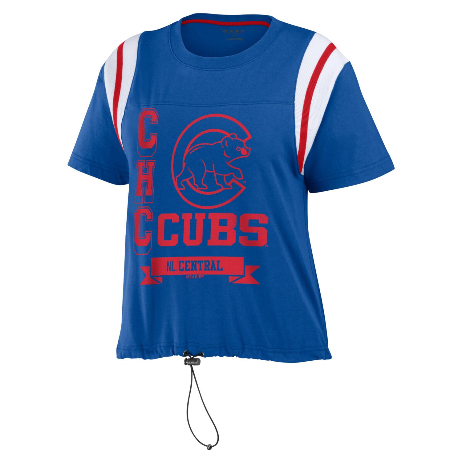 WEAR by Erin Andrews Chicago Cubs Cinched Colorblock T-Shirt - view number 2
