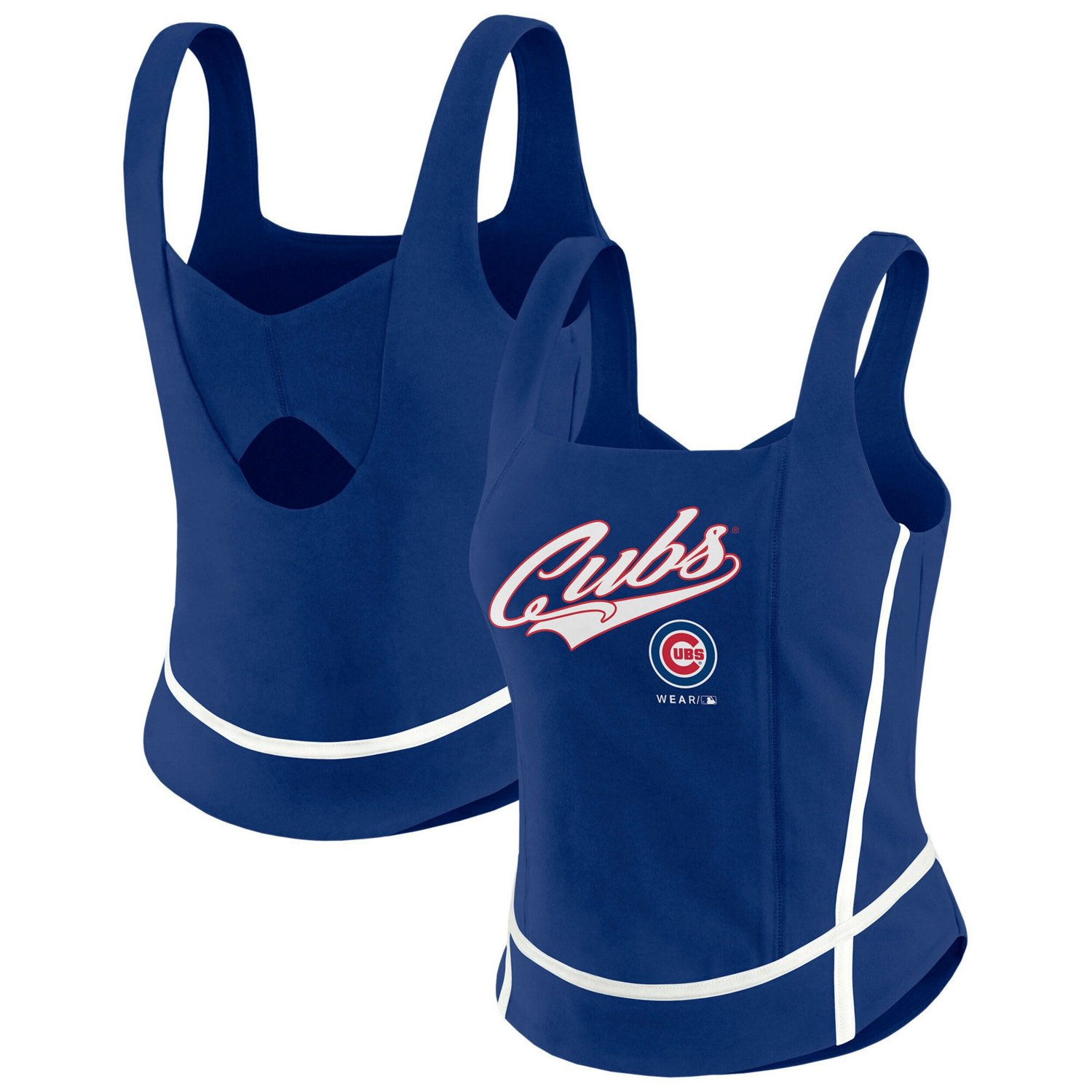 WEAR by Erin Andrews Chicago Cubs Square Neck Tank Top - view number 1