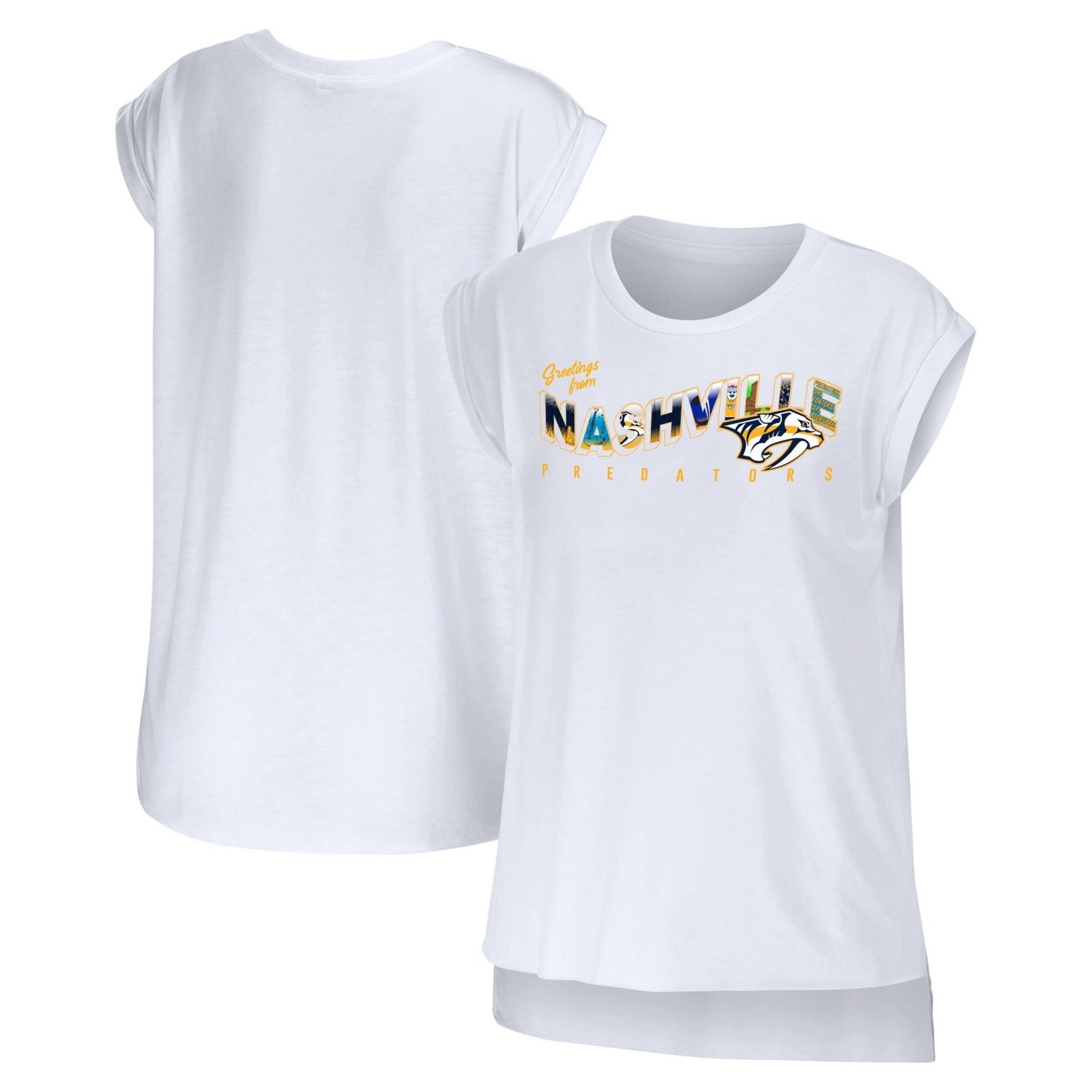 WEAR by Erin Andrews Nashville Predators Greetings From Muscle T-Shirt
