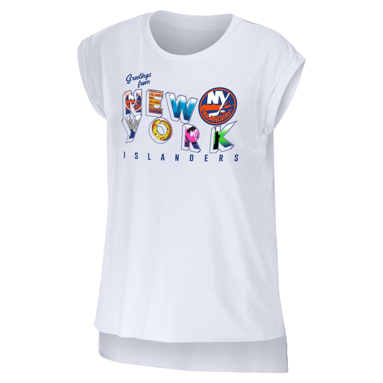 WEAR by Erin Andrews New York Islanders Greetings From Muscle T-Shirt - view number 2
