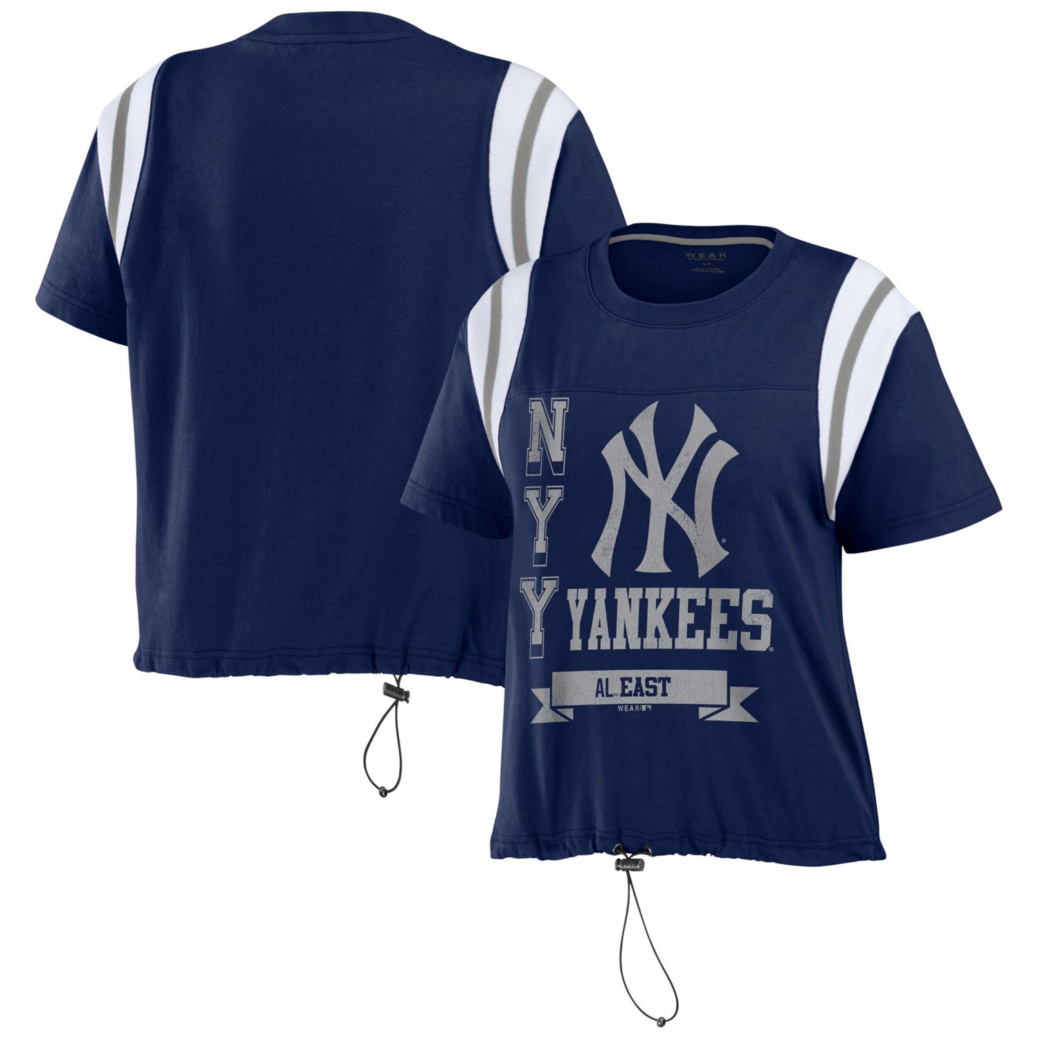 WEAR by Erin Andrews New York Yankees Cinched Colorblock T-Shirt