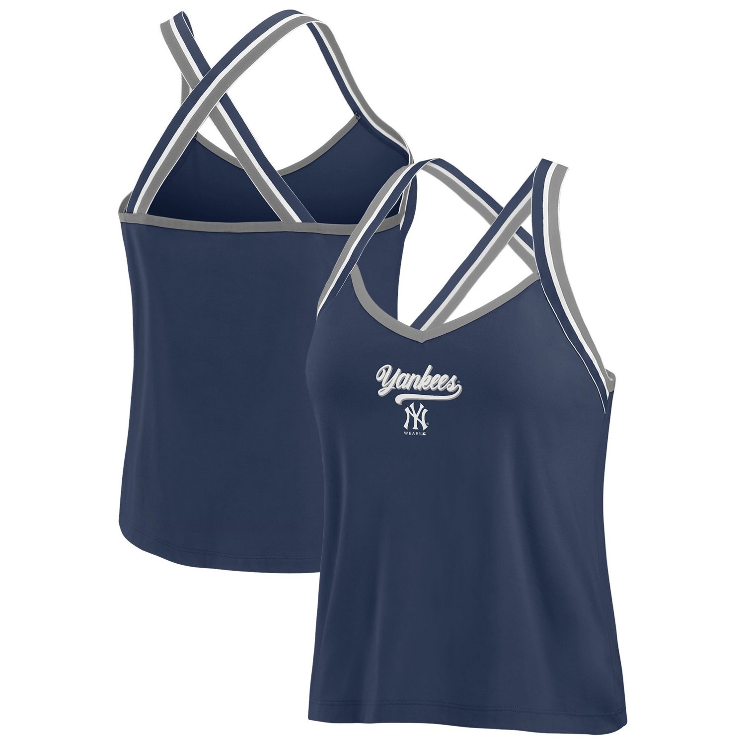 WEAR by Erin Andrews New York Yankees Cross Strap Tank Top