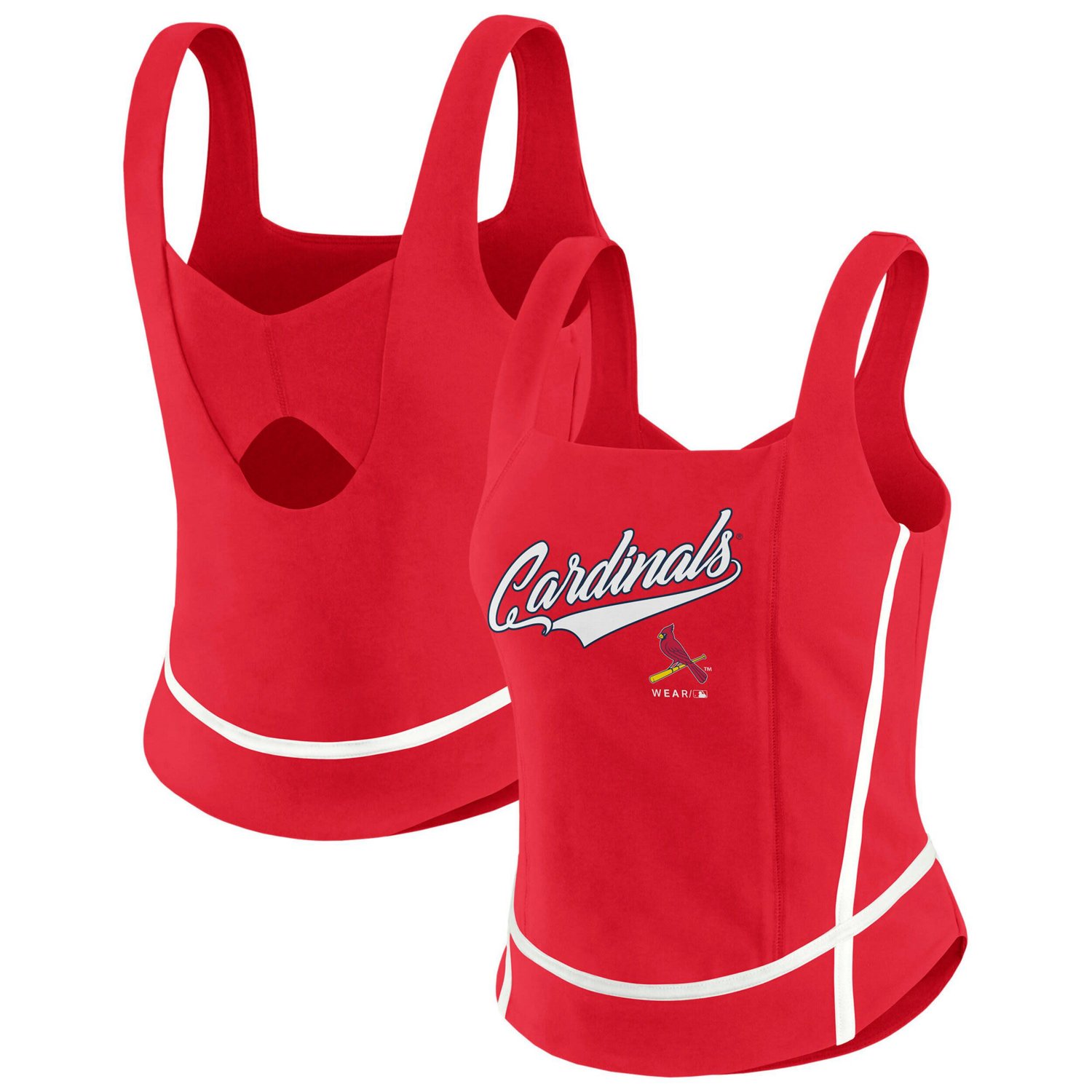 WEAR by Erin Andrews St Louis Cardinals Square Neck Tank Top