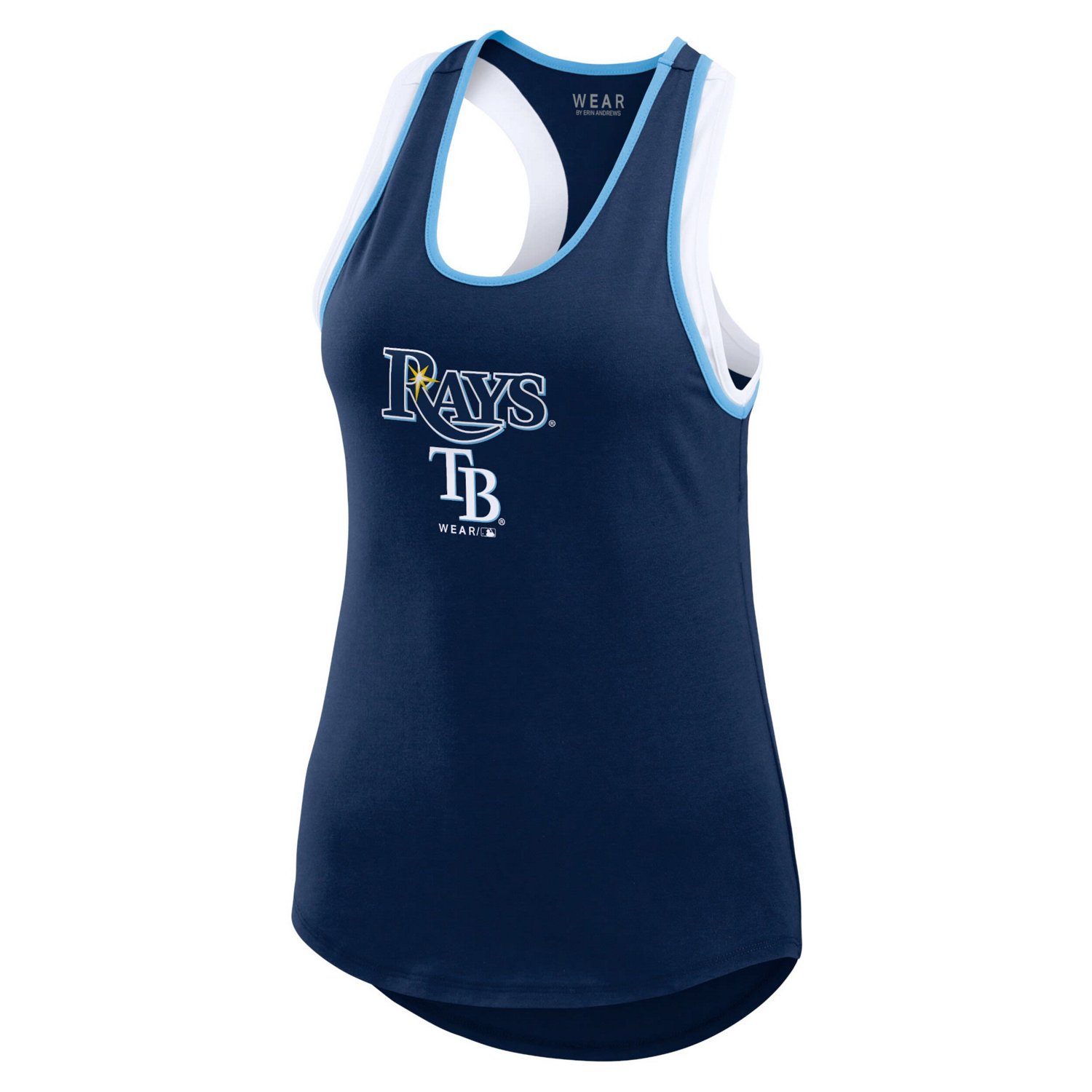 WEAR by Erin Andrews Tampa Bay Rays Colorblock Racerback Tank Top - view number 2