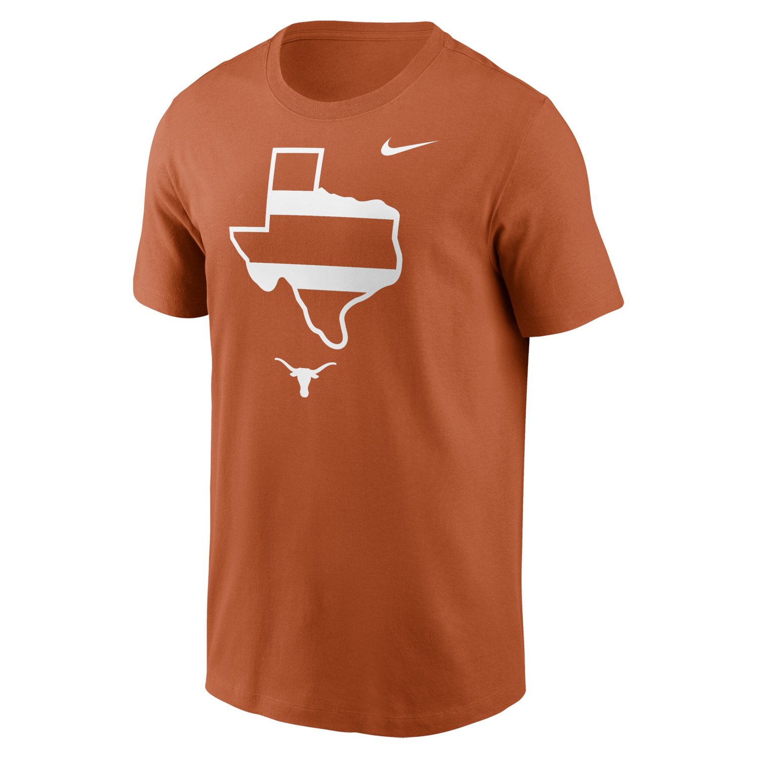 Nike Men's University of Texas Longhorns Texas State Outline Cotton Short Sleeve T-Shirt - view number 2