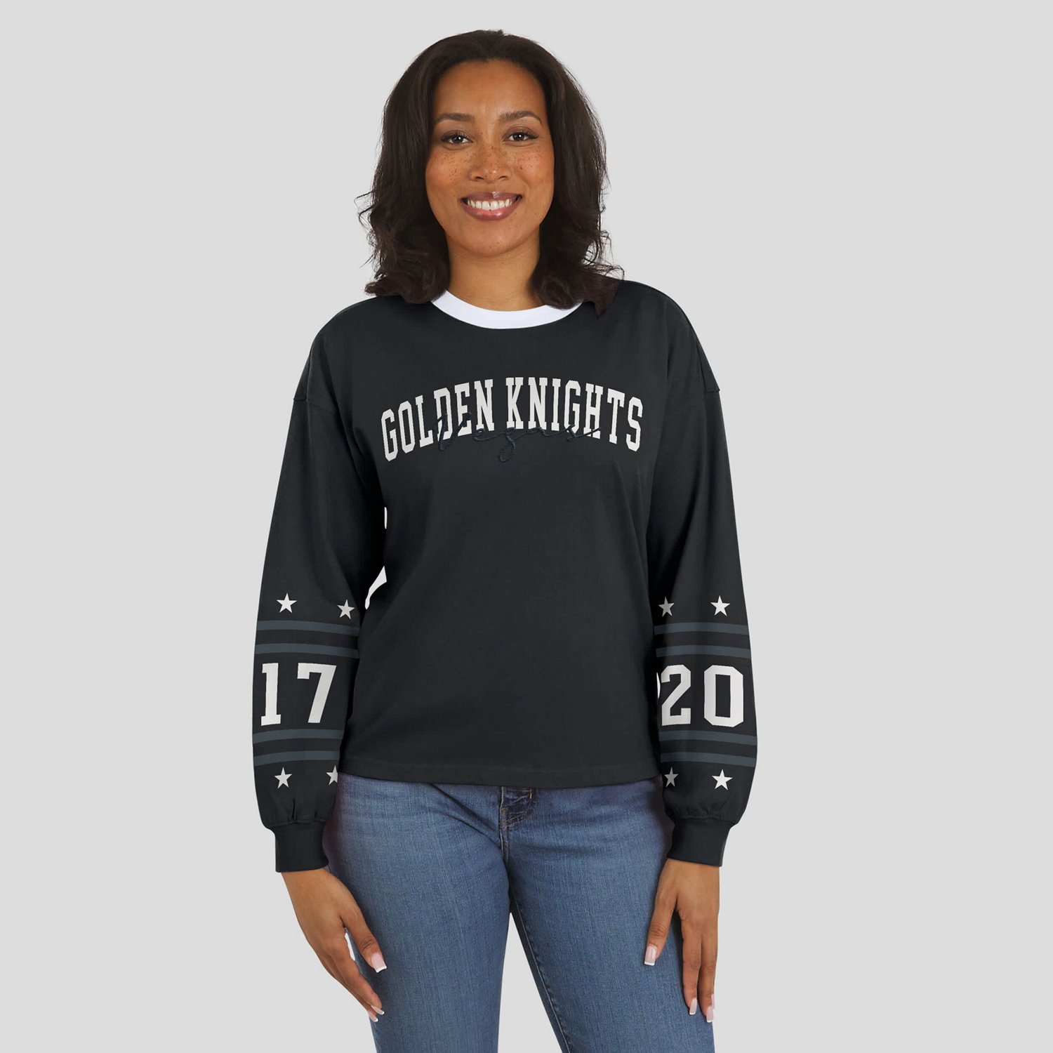 WEAR by Erin Andrews Vegas Golden Knights Long-Sleeve Sport T-Shirt - view number 4