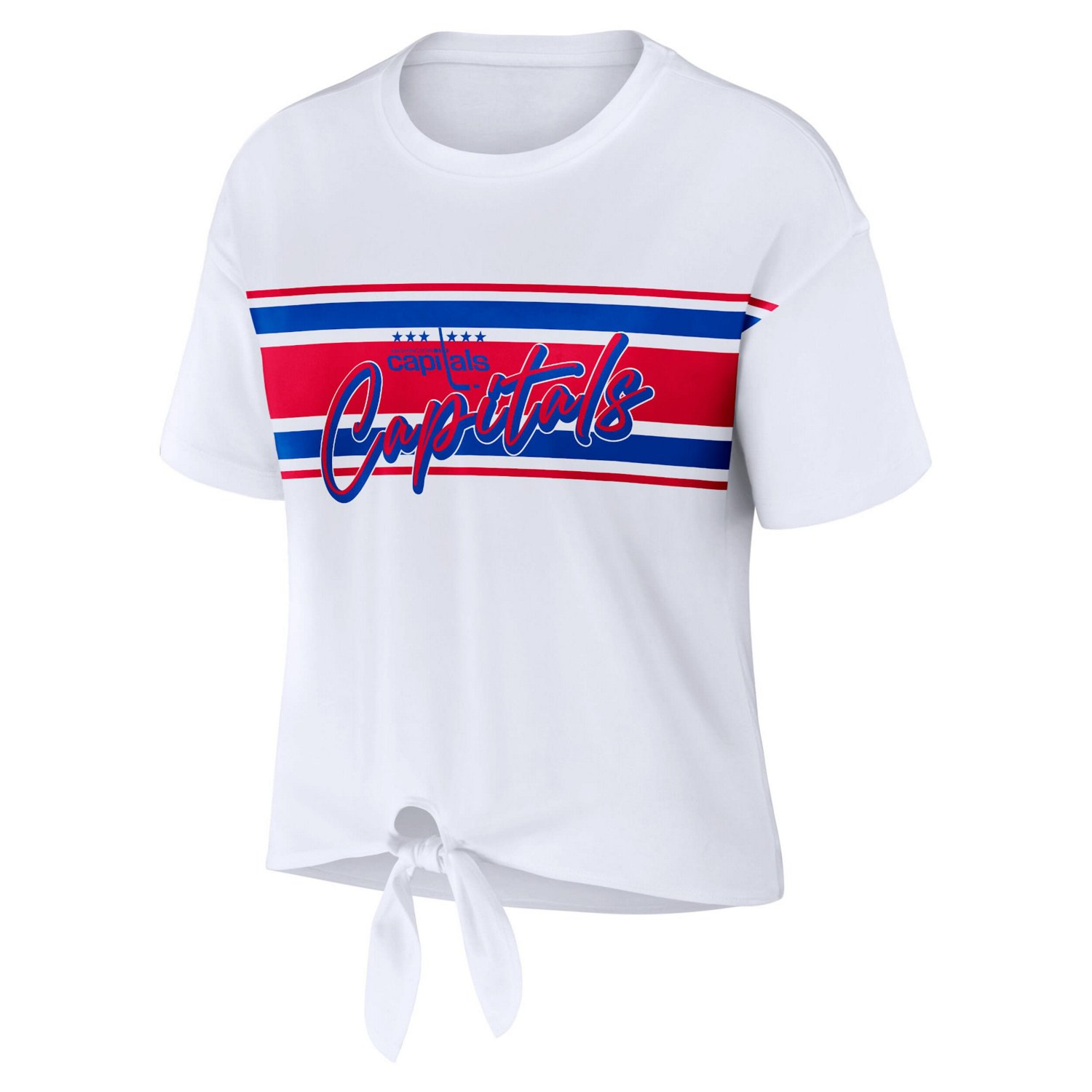 WEAR by Erin Andrews Washington Capitals Front Knot T-Shirt - view number 2