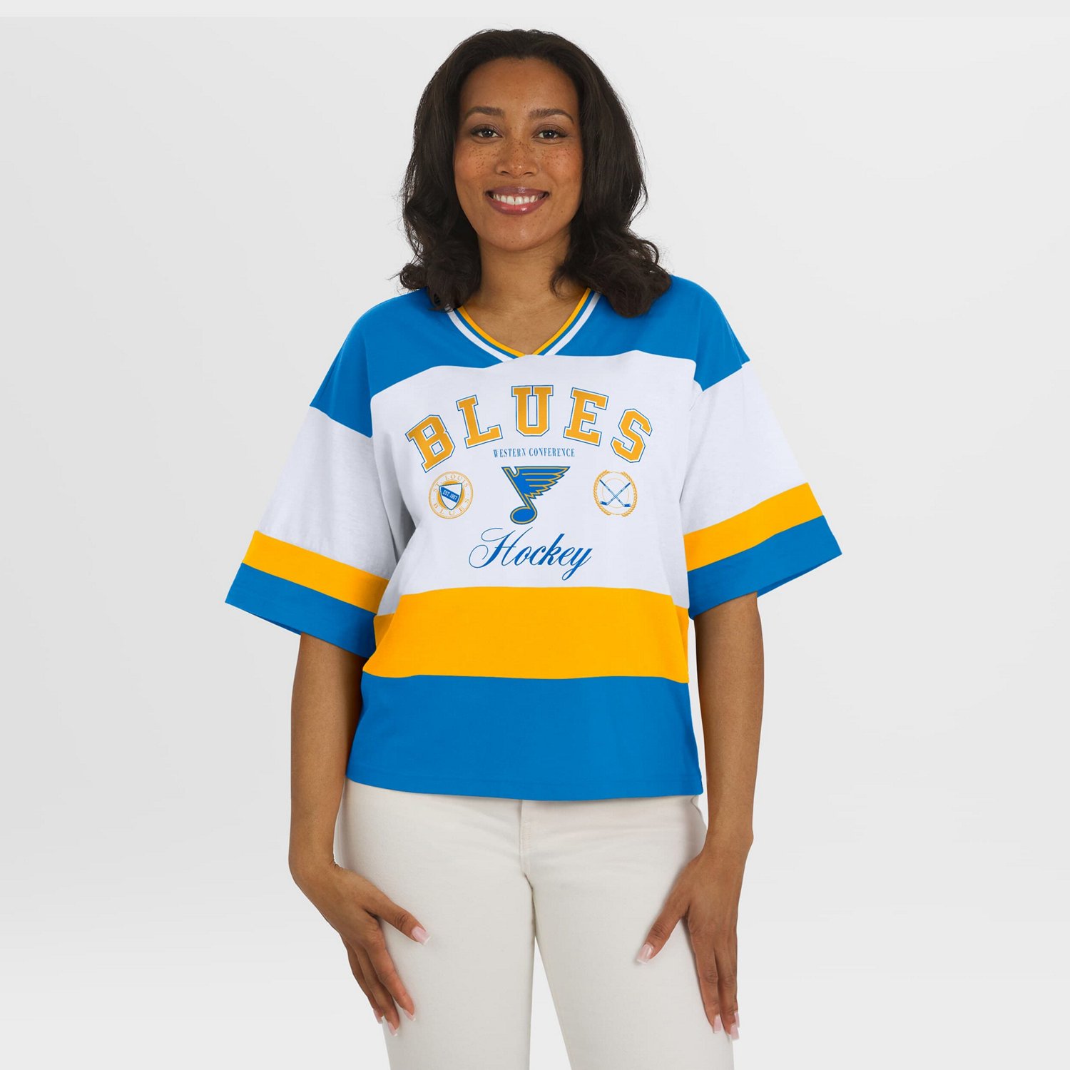 WEAR by Erin Andrews White St Louis s Jersey Style Tee - view number 4
