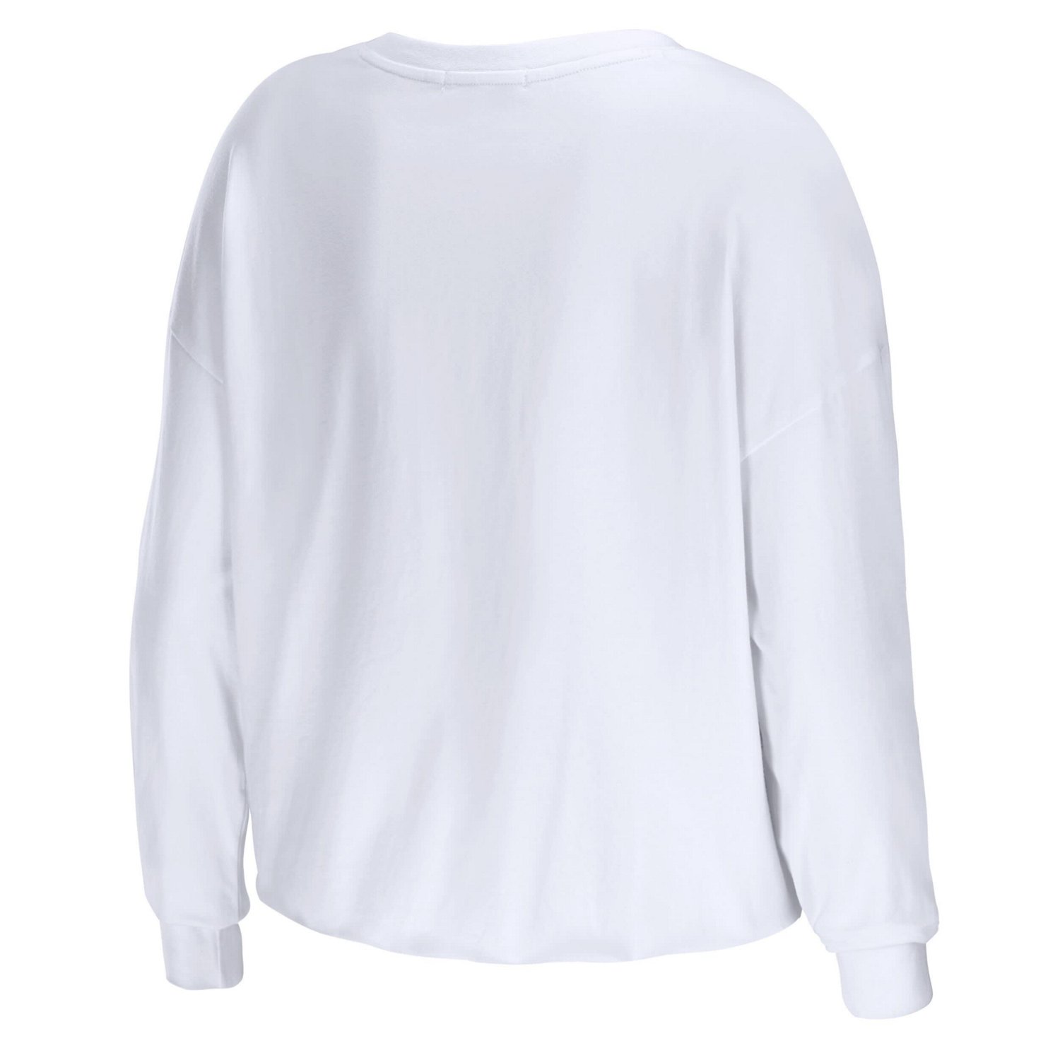WEAR by Erin Andrews Wisconsin Badgers Diamond Long Sleeve Cropped T-Shirt - view number 3