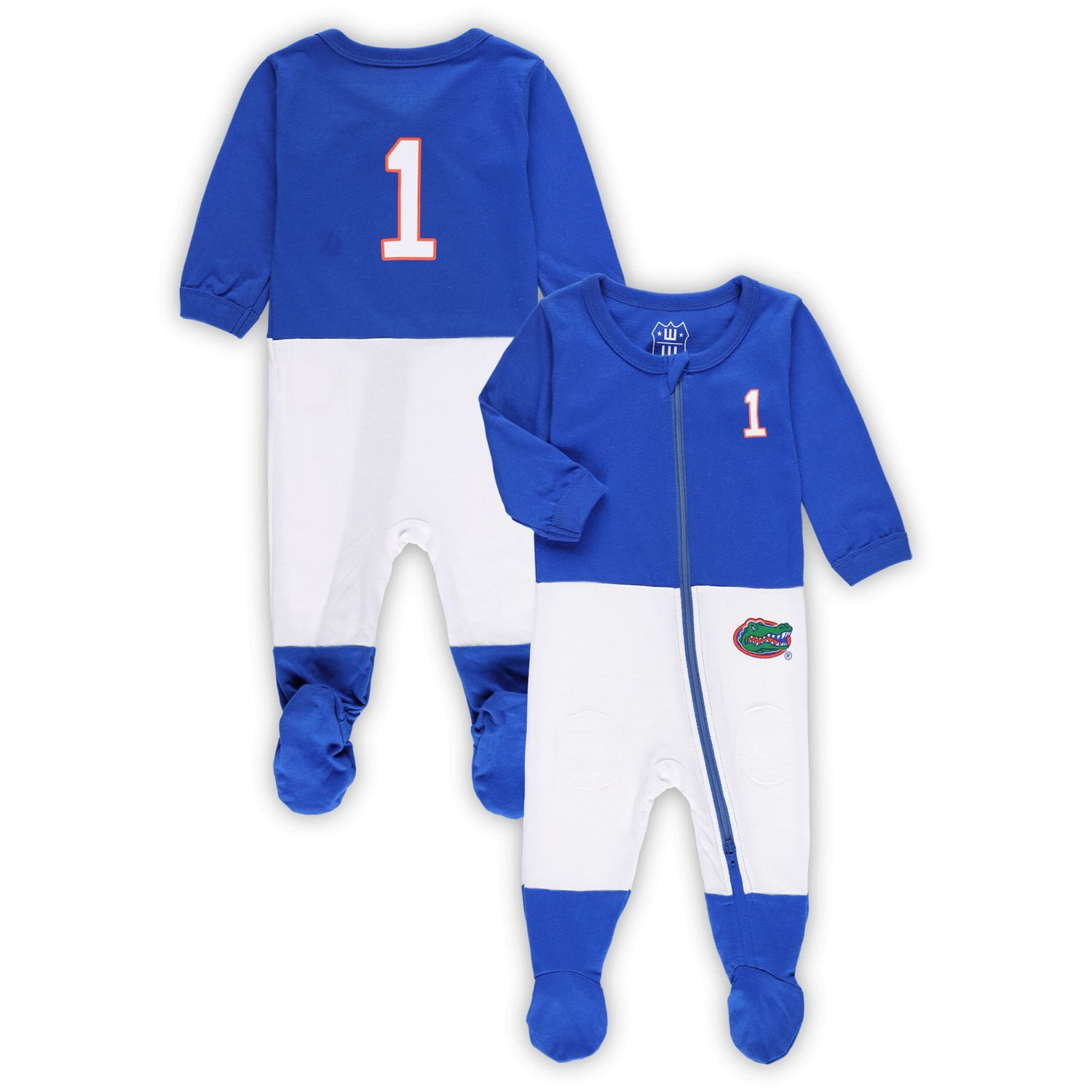 Wes  Willy Florida Gators 1 Football Uniform Full-Zip Footed Jumper - view number 1