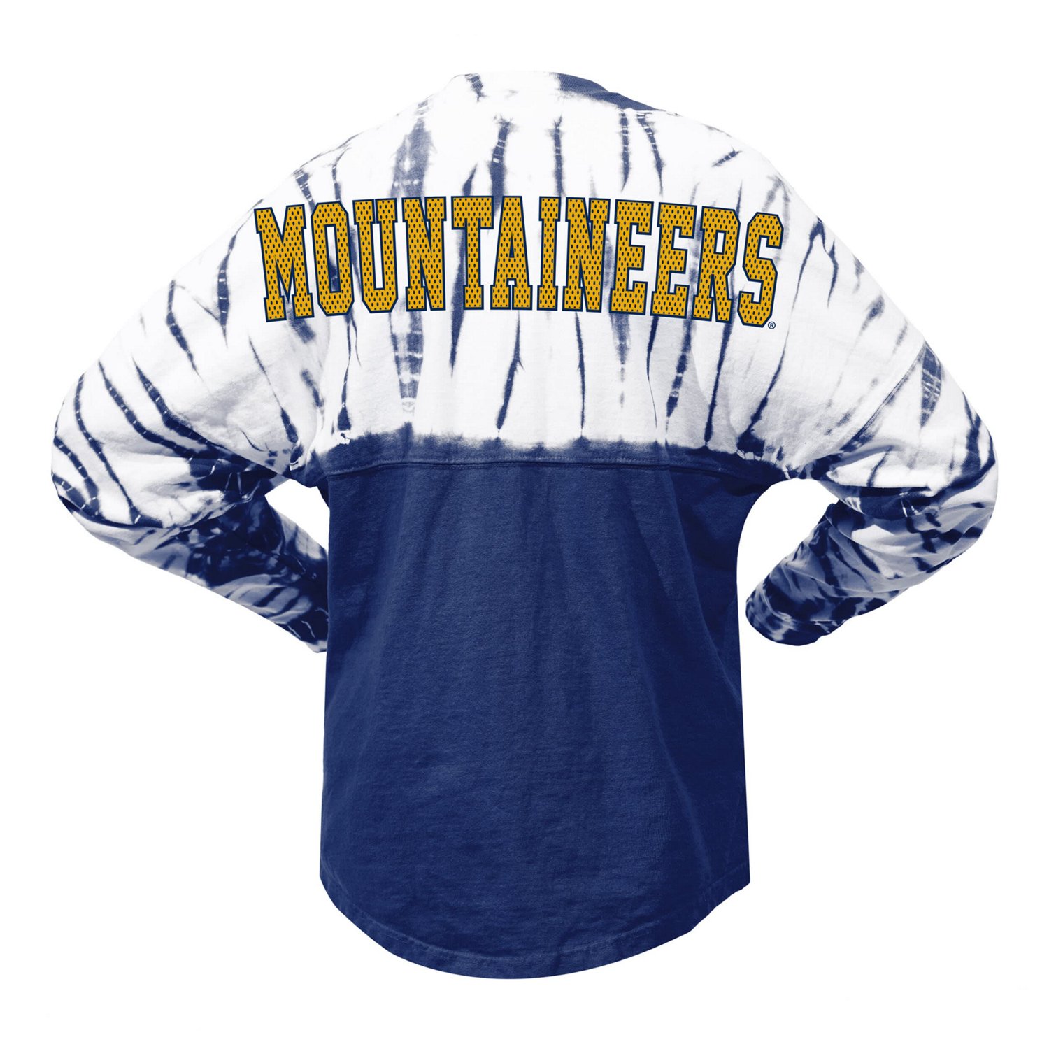 West Virginia Mountaineers Tie-Dye Long Sleeve Jersey T-Shirt - view number 3