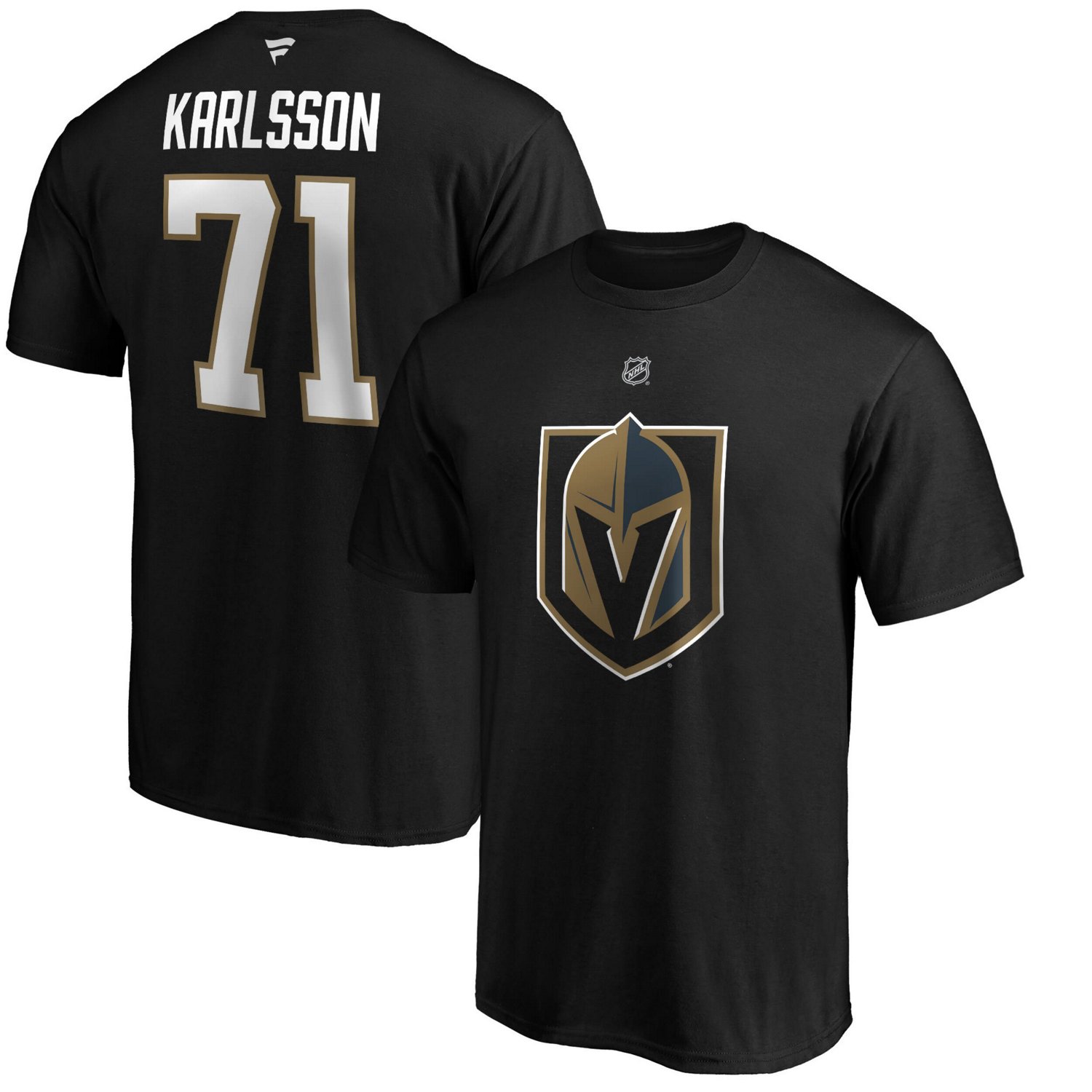 William Karlsson Vegas Golden Knights Authentic Stack Player Name  Number T-Shirt