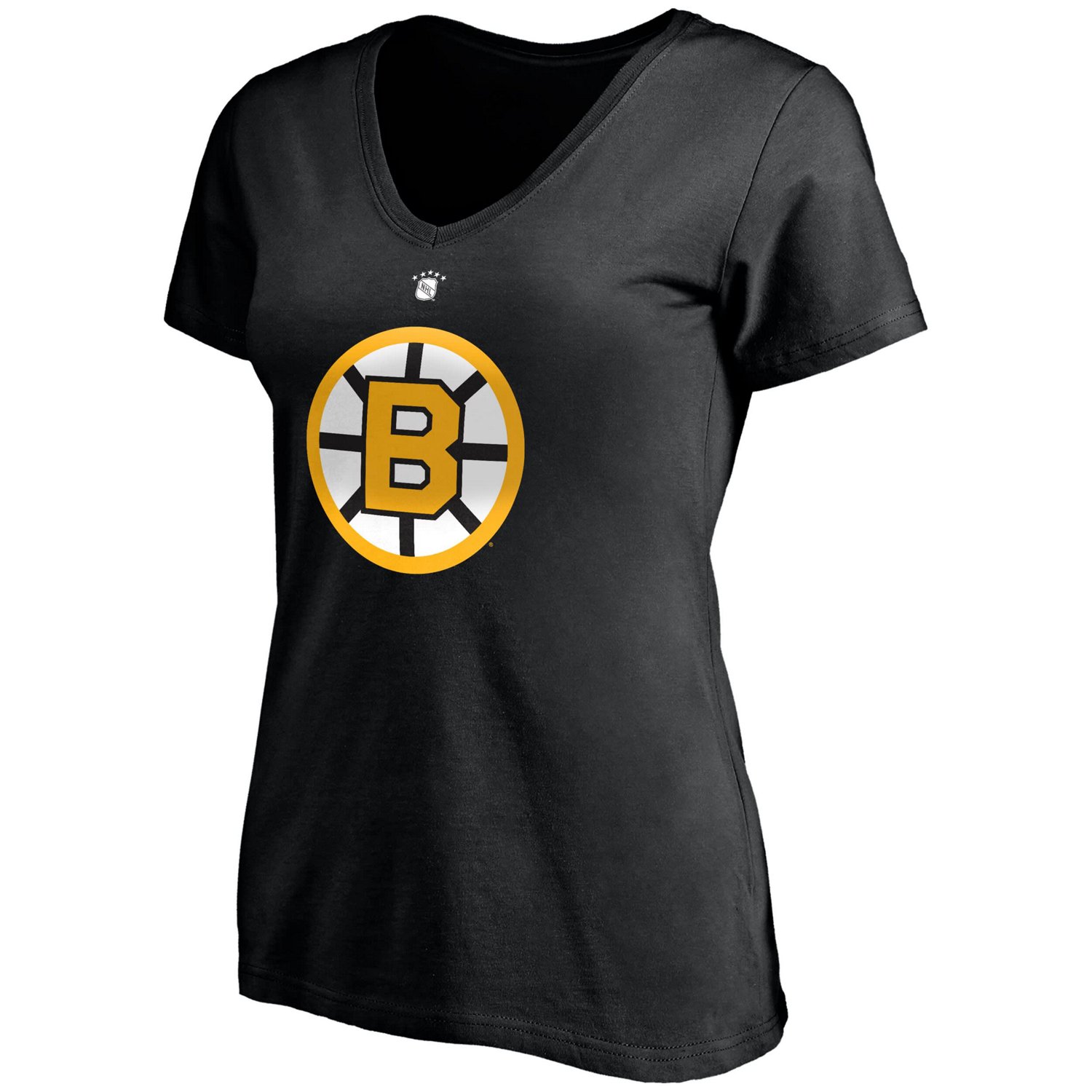 Willie O'Ree Boston Bruins Authentic Stack Retired Player Name  Number V-Neck T-Shirt