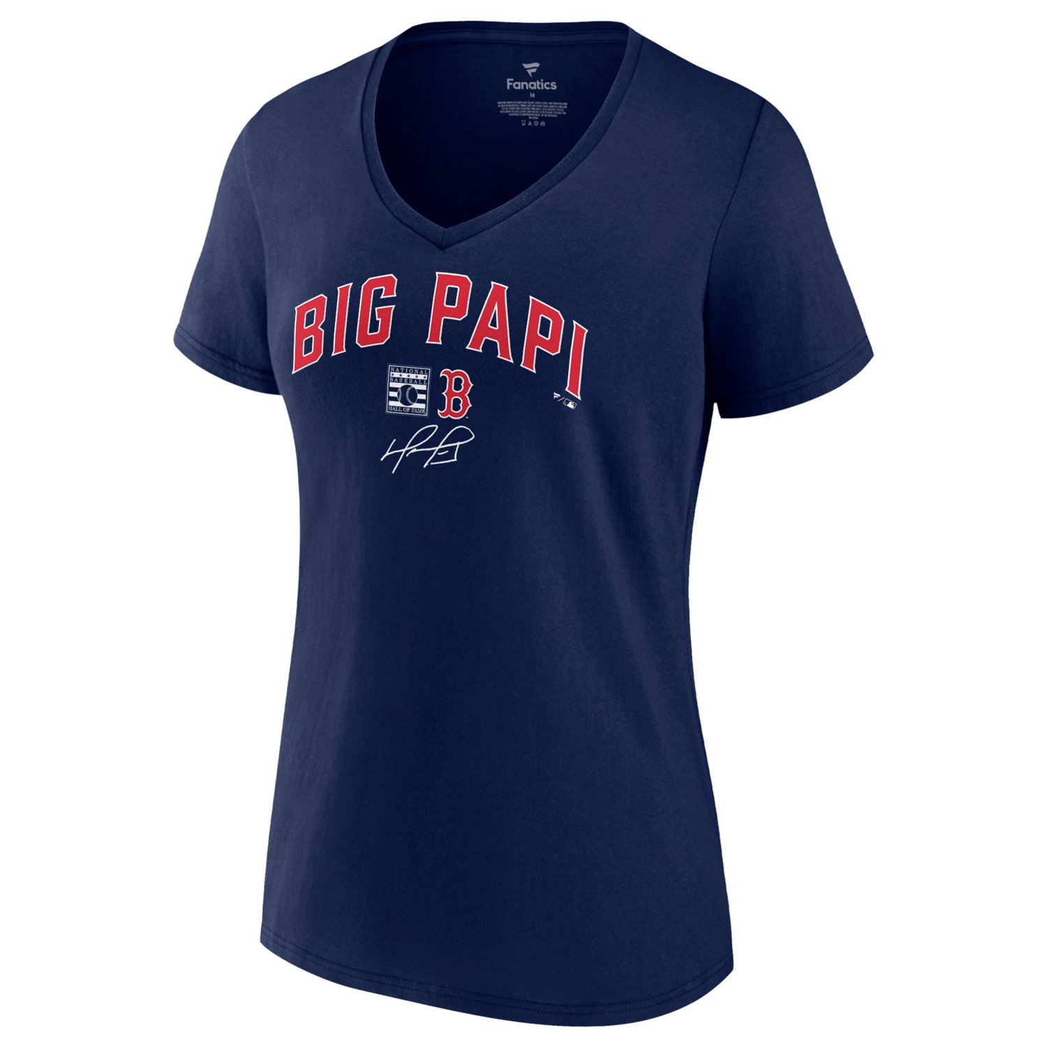 Wo Fanatics David Ortiz Boston Red Sox Big Papi Graphic V-Neck T-Shirt