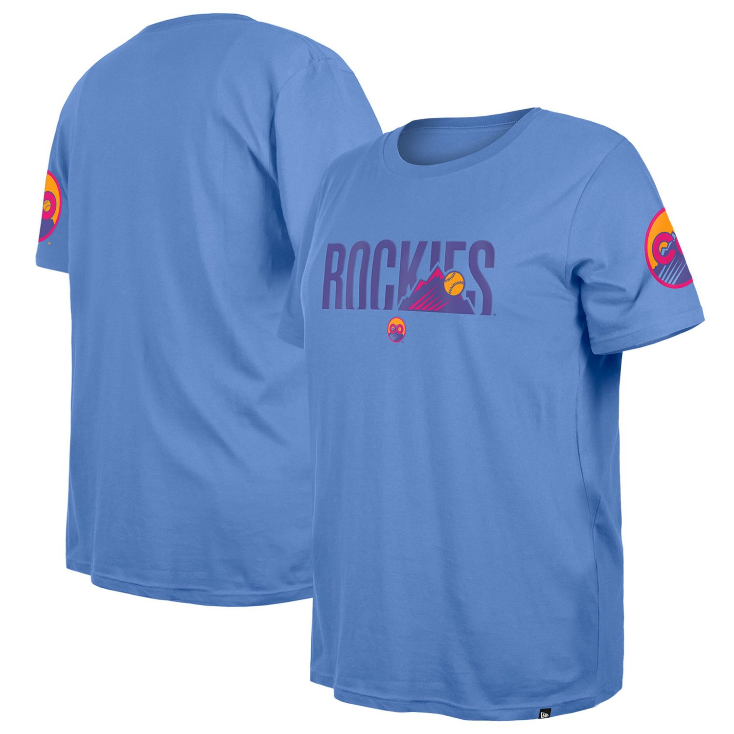 Women's New Era  Blue Colorado Rockies 2025 City Connect Plus Size T-Shirt - view number 3