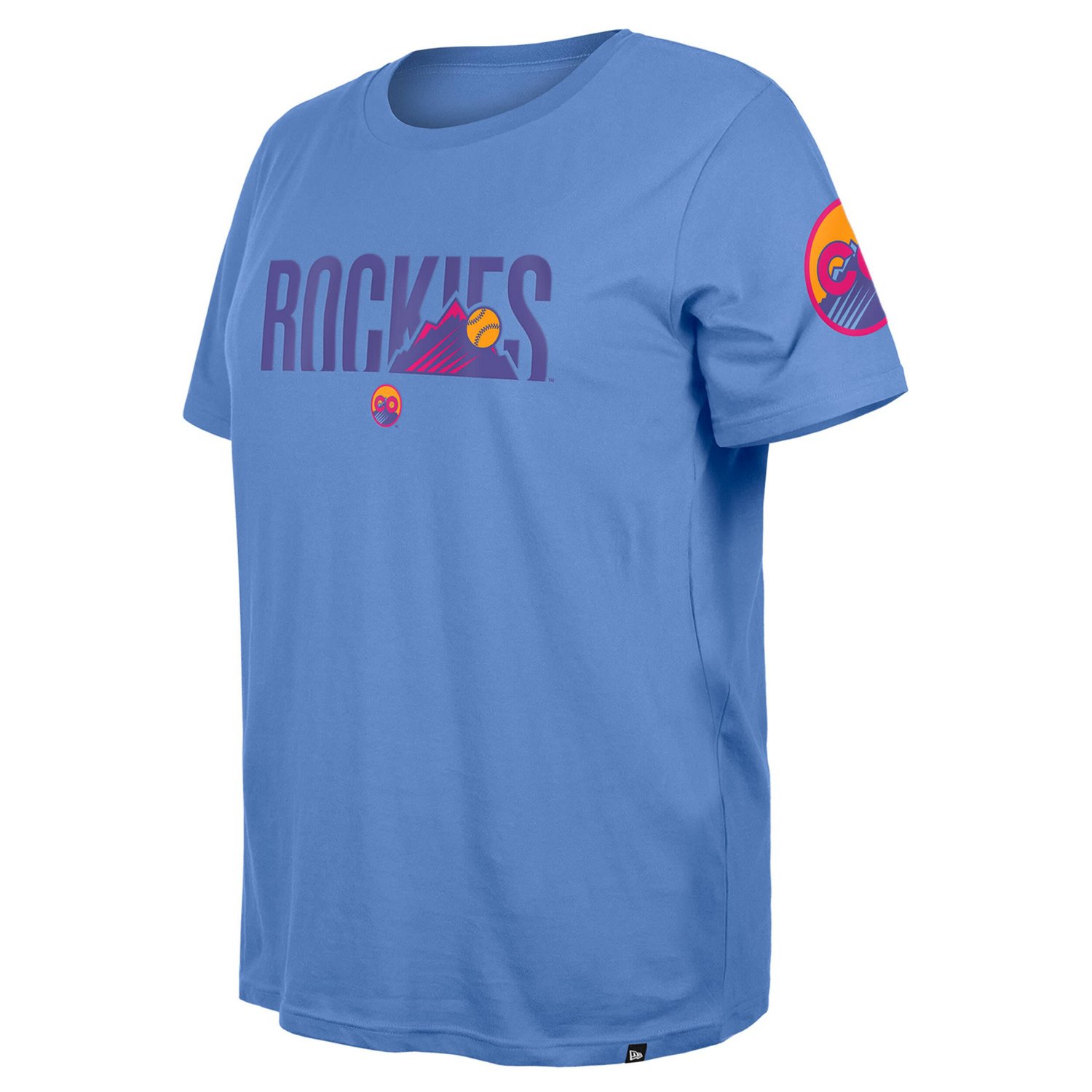 Women's New Era  Blue Colorado Rockies 2025 City Connect Plus Size T-Shirt - view number 4