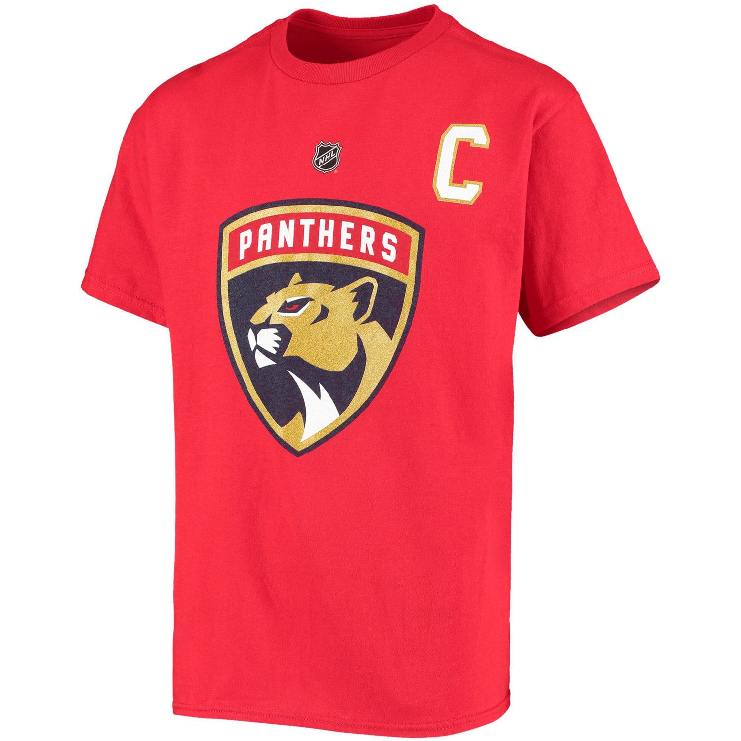 Youth Aleksander Barkov Florida Panthers Player Name  Number T-Shirt - view number 2