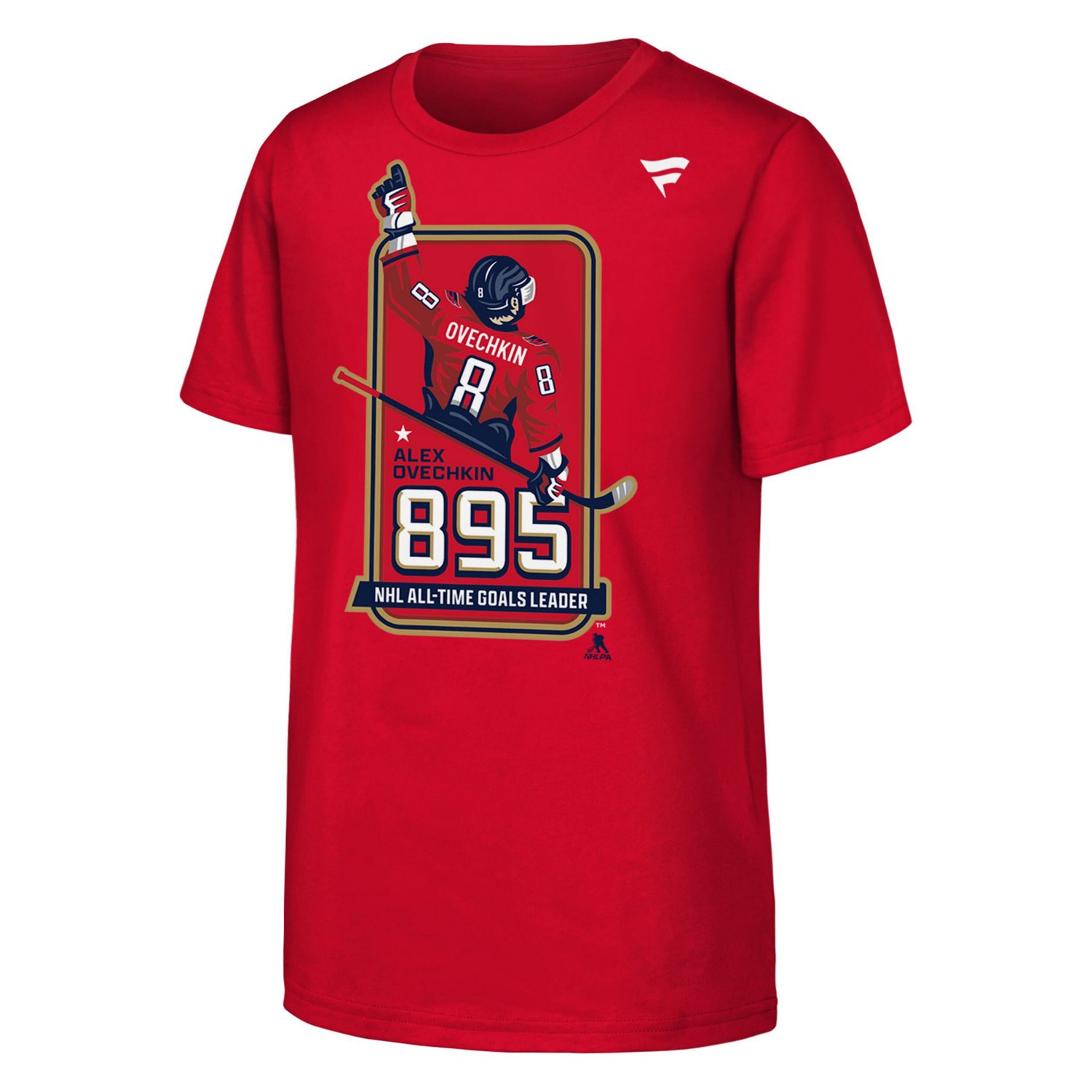 Youth Alexander Ovechkin Washington Capitals NHL All-Time Leading Goal Scorer Locker Room T-Shirt - view number 2