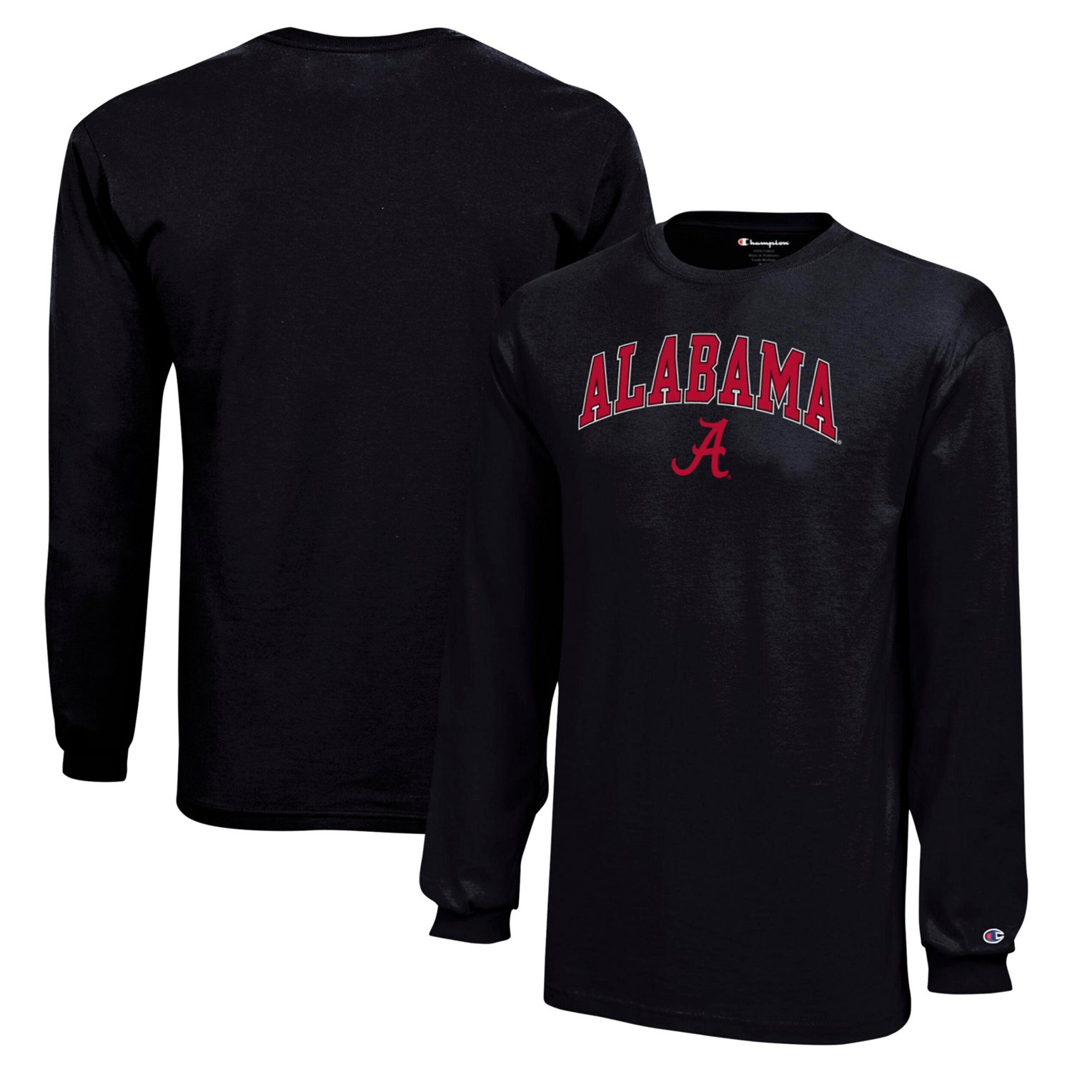 Youth Champion Alabama Crimson Tide Arch Over Logo Long Sleeve T-Shirt                                                          