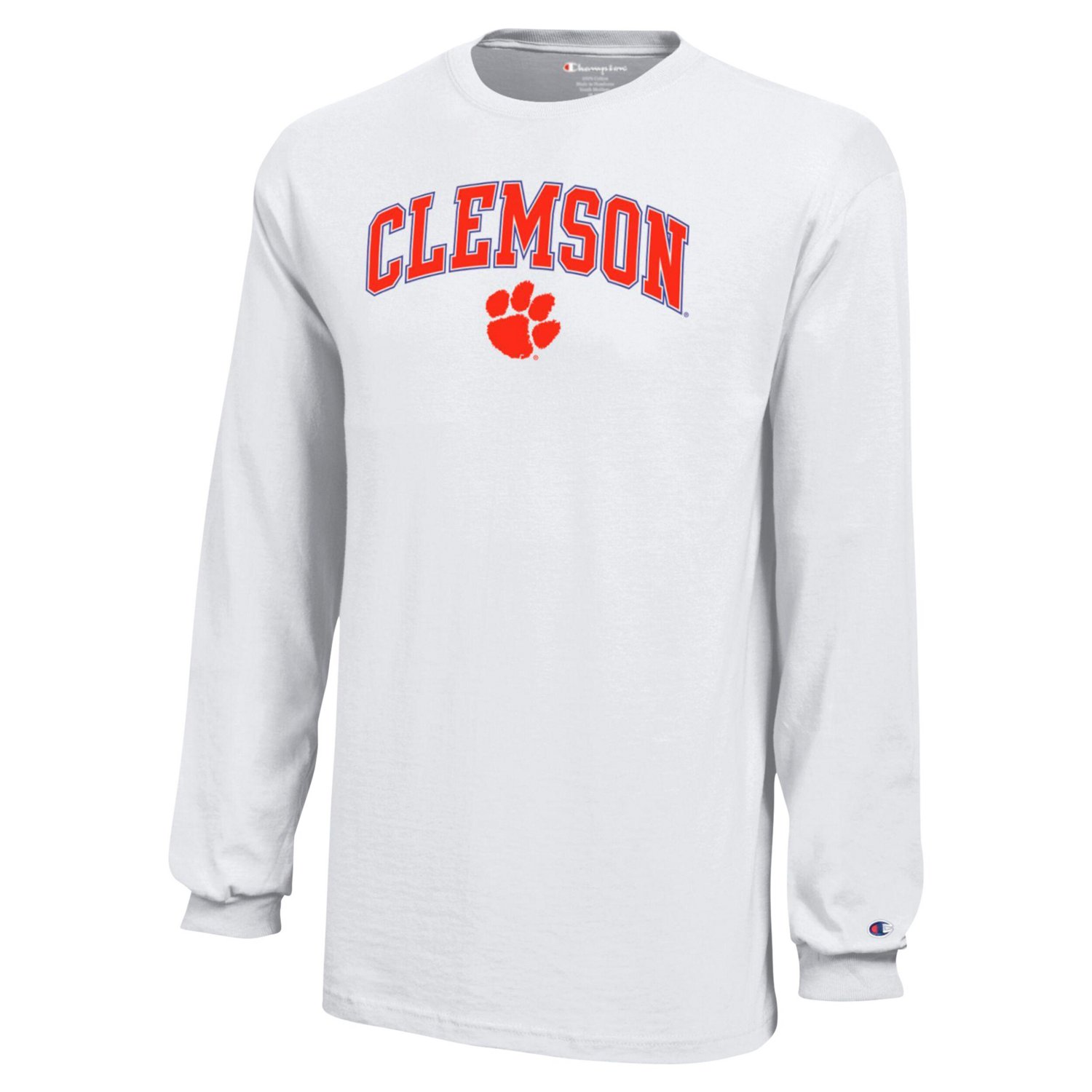 Youth Champion Clemson Tigers Arch Over Logo Long Sleeve T-Shirt - view number 2