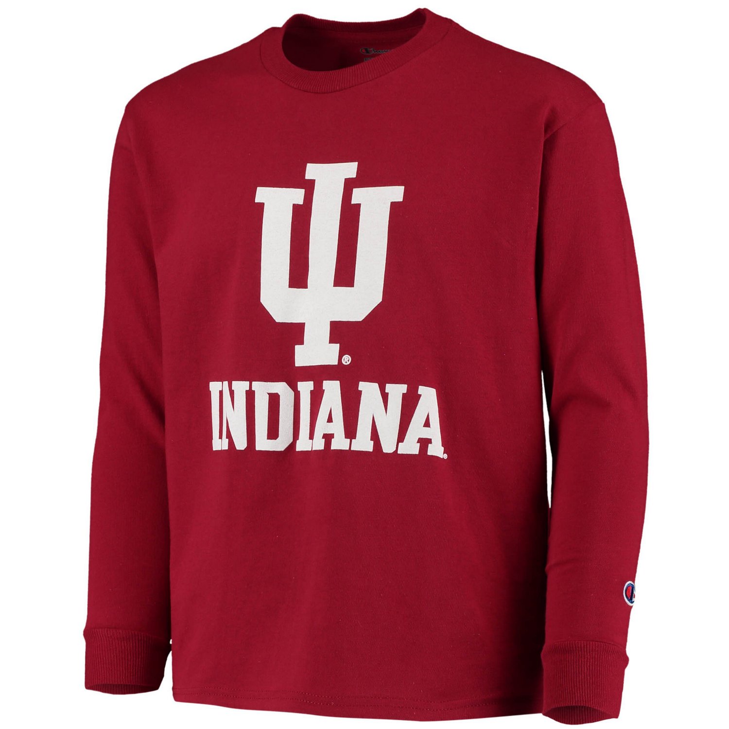 Youth Champion Indiana Hoosiers Lockup Long Sleeve T-Shirt - view number 2