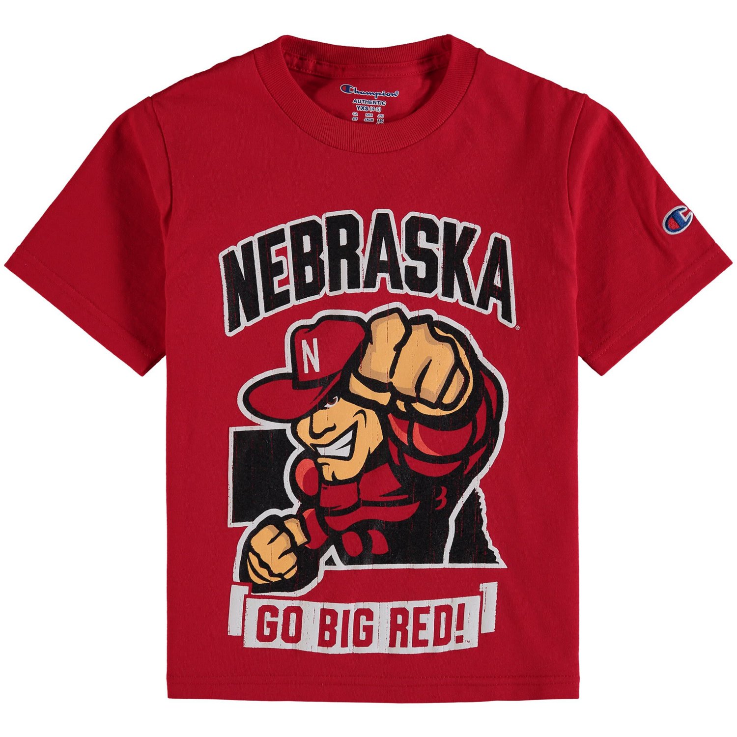 Youth Champion Nebraska Huskers Strong Mascot T-Shirt