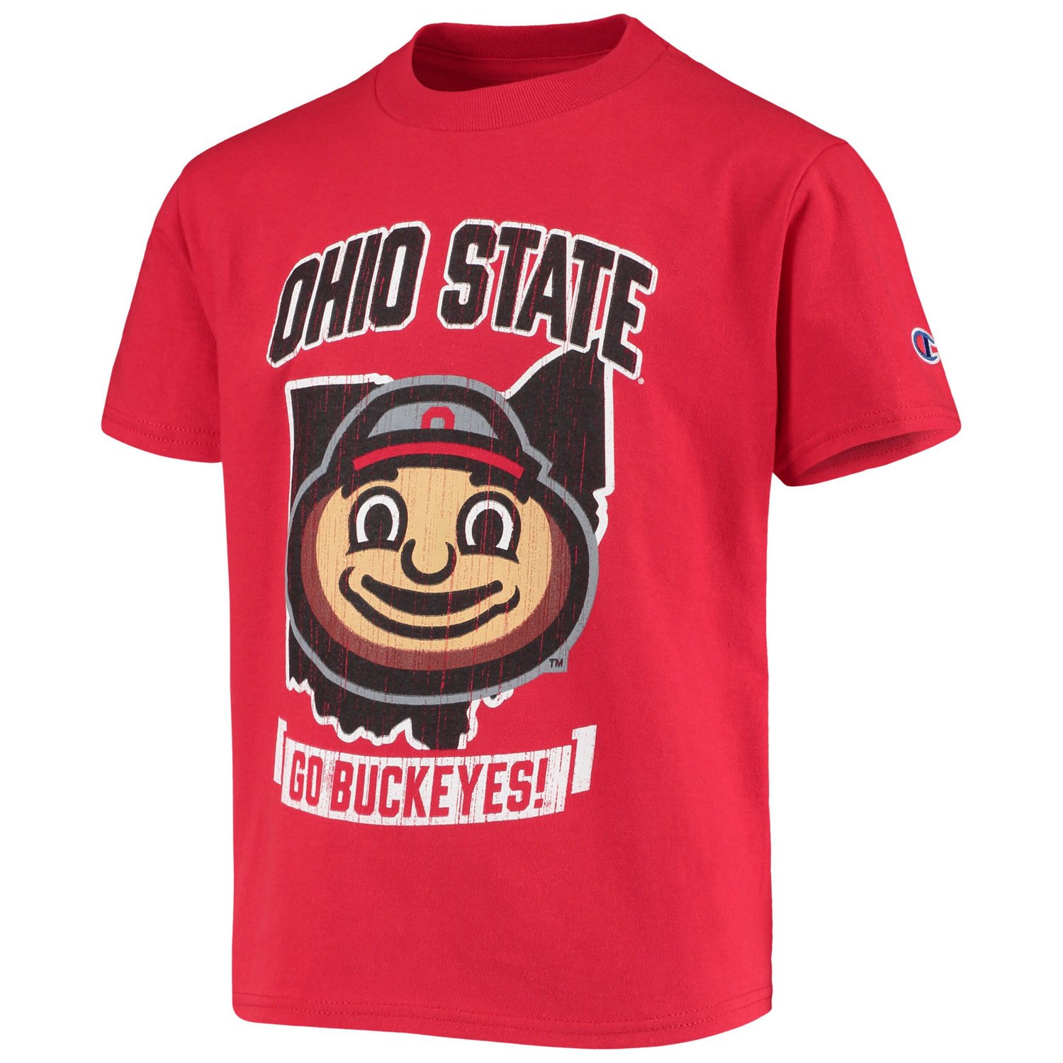 Youth Champion Ohio State Buckeyes Strong Mascot T-Shirt - view number 2