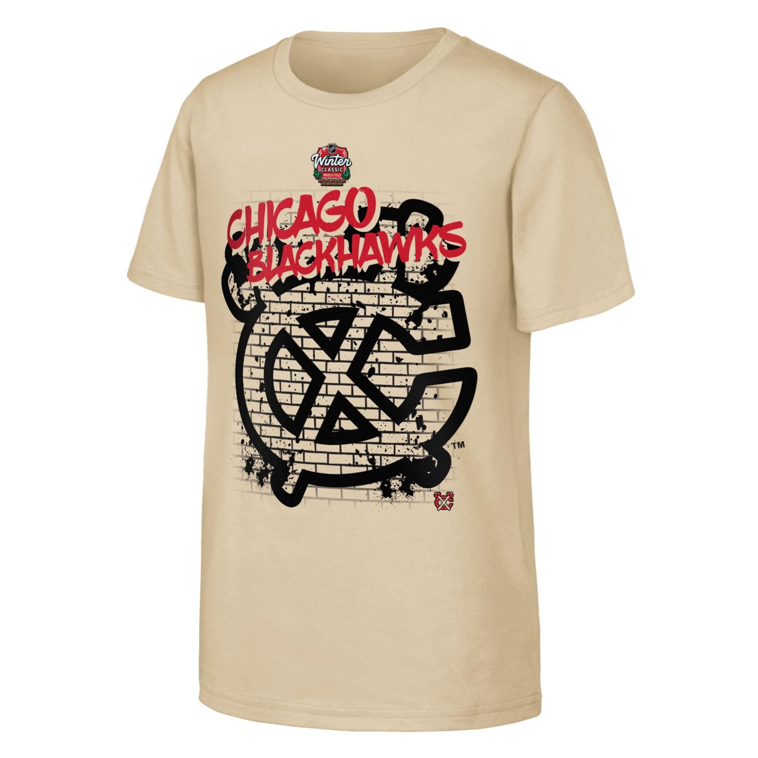 Youth Chicago Blackhawks 2025 NHL Winter Classic Street Art T-Shirt - view number 2